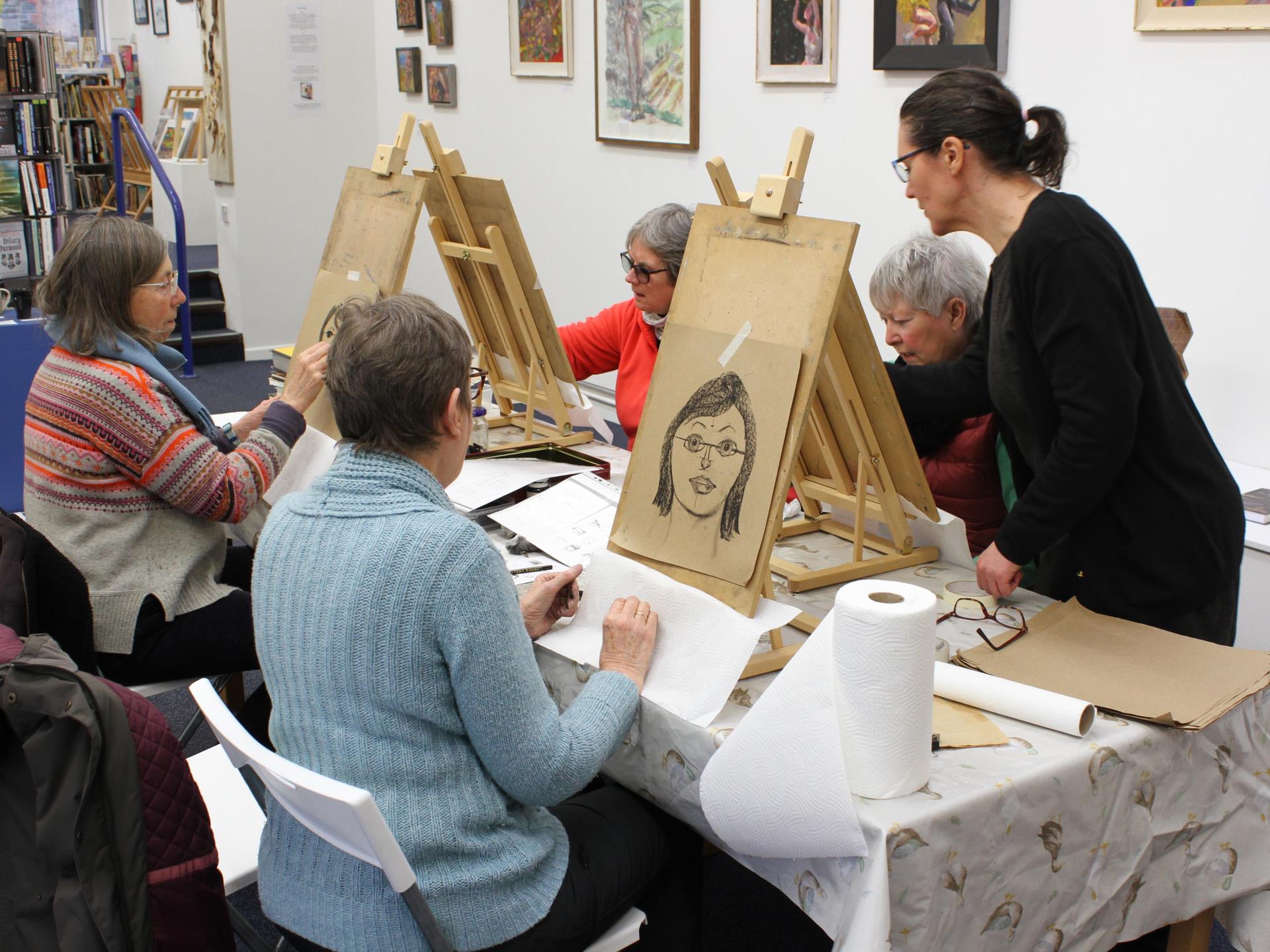 Drawing Workshop in the Gallery