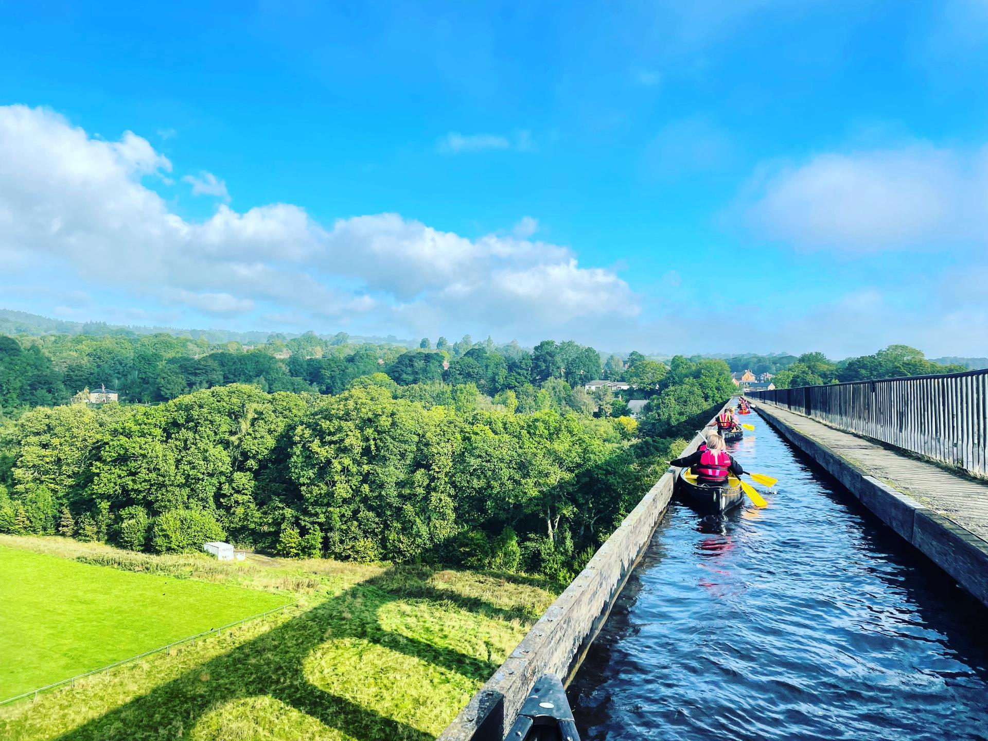 Aqueduct canoeing