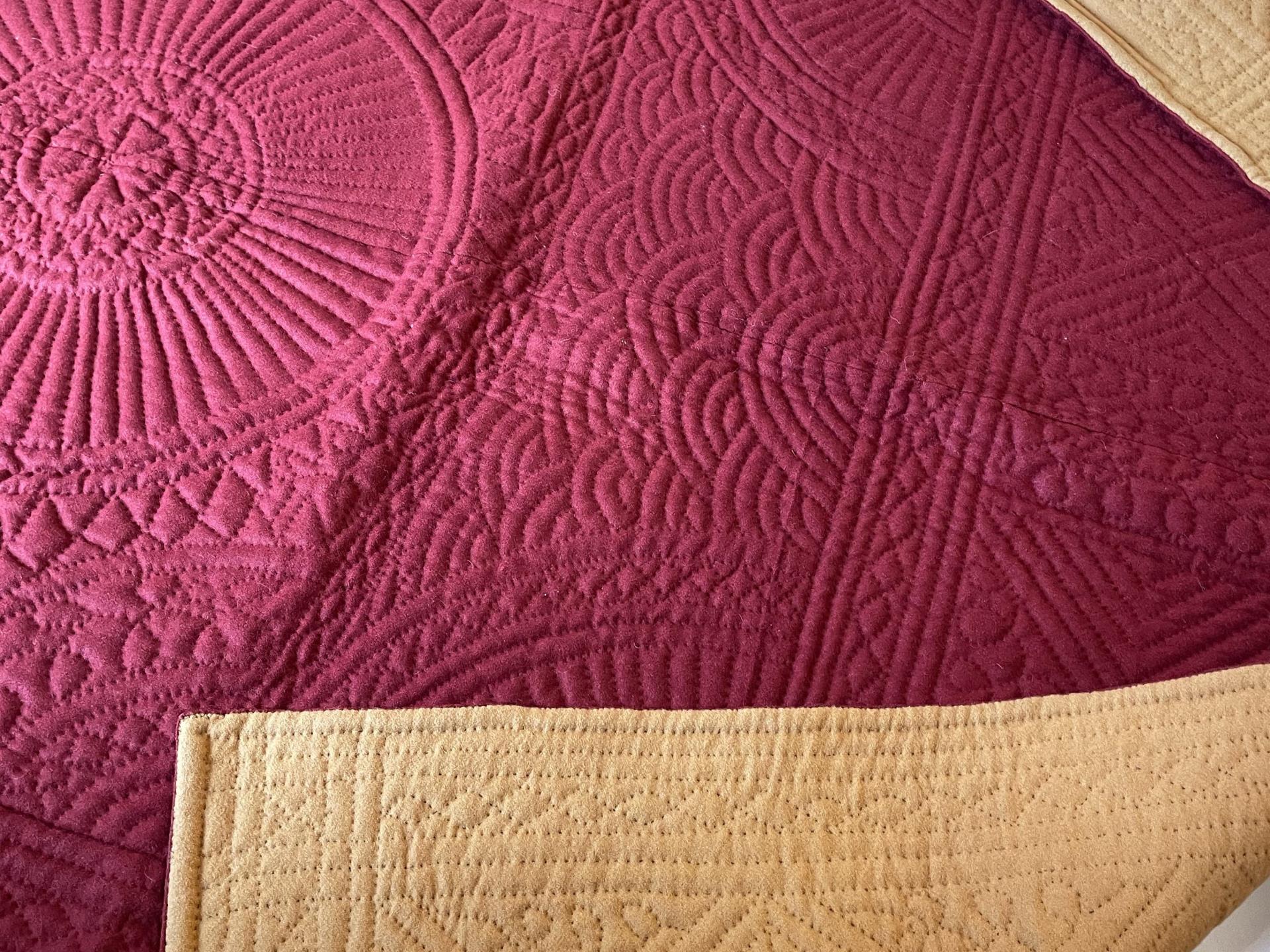 Welsh wholecloth quilt