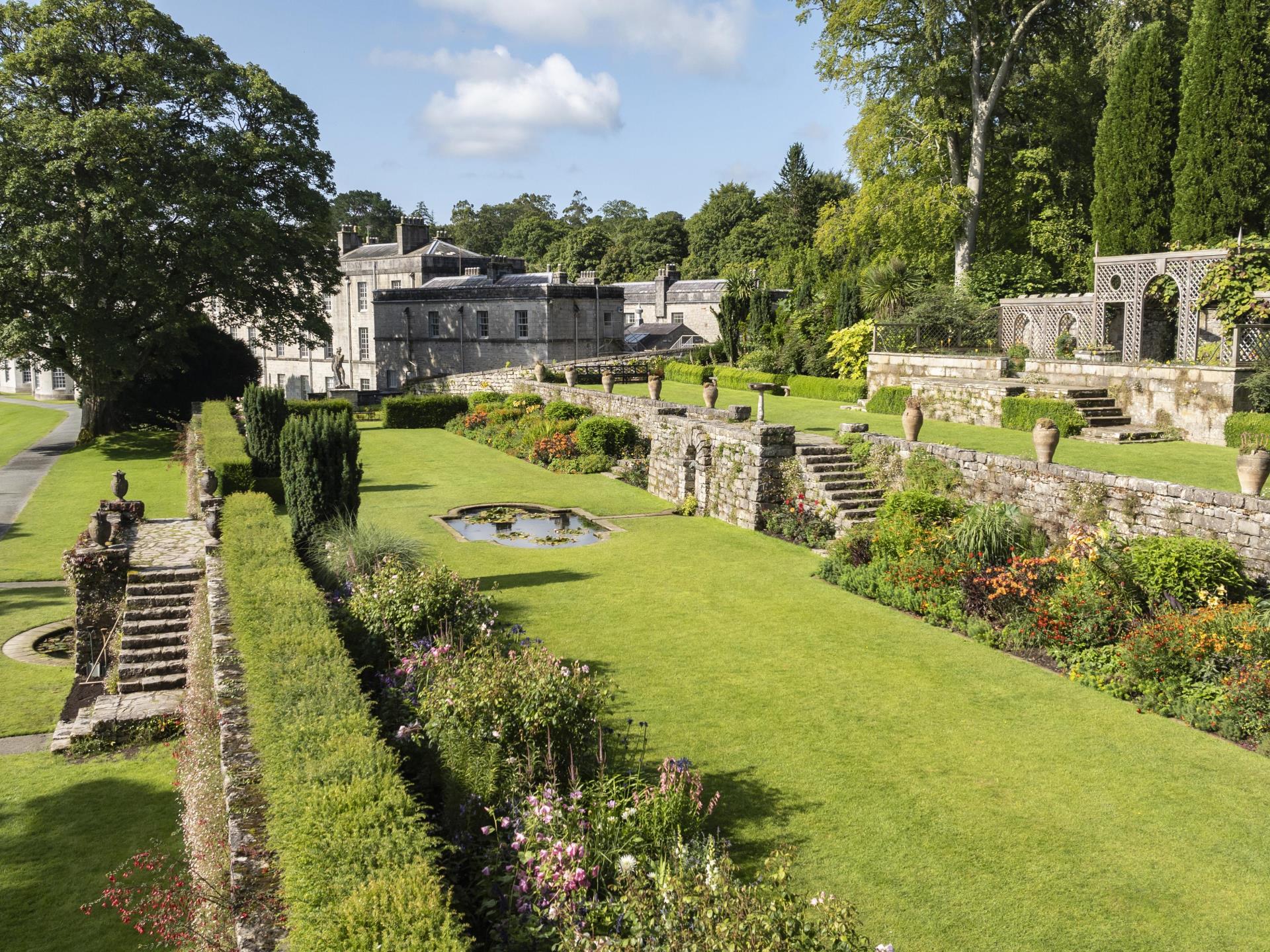 The Terraces and Borders at Plas Newydd during Sum