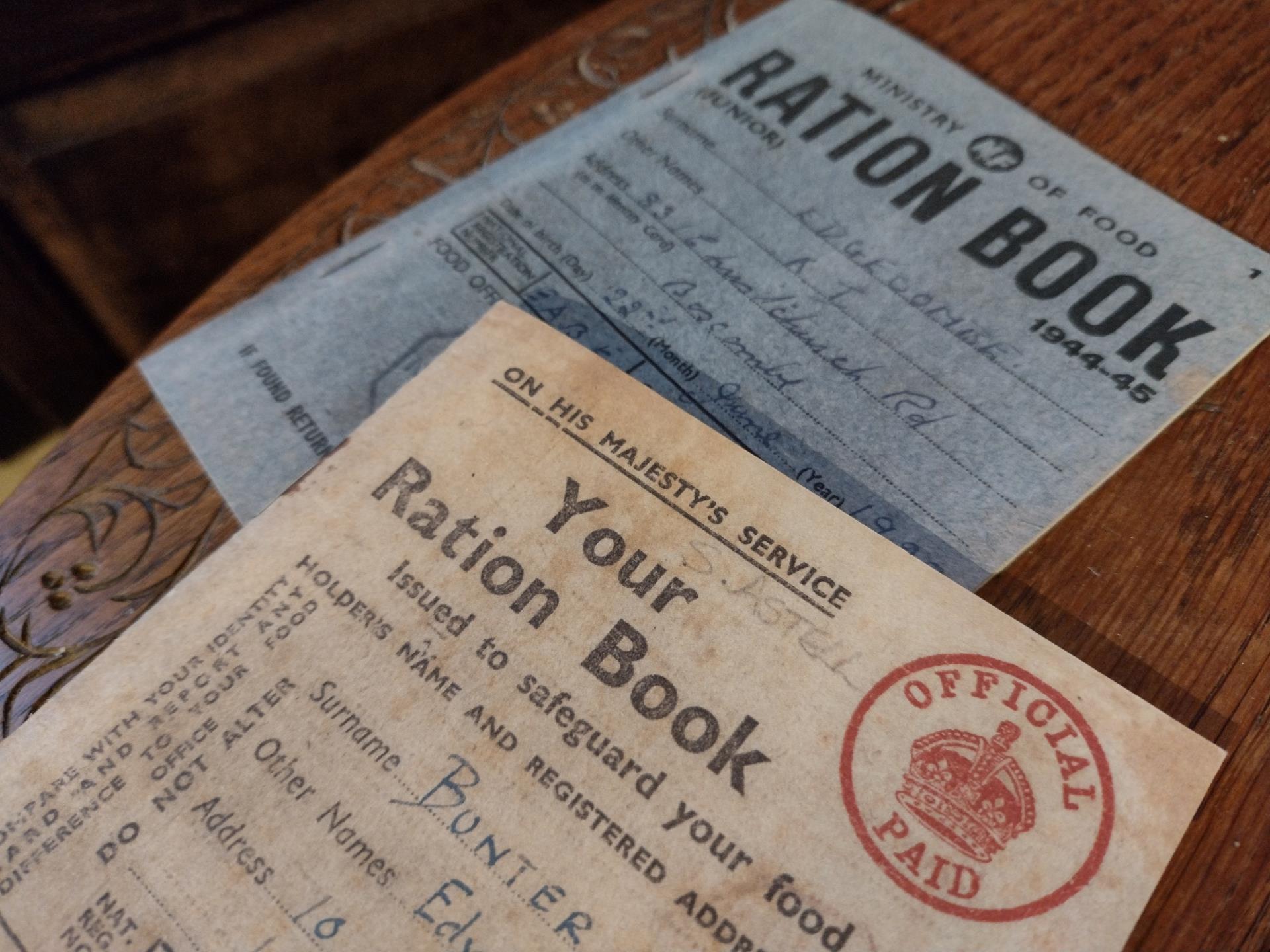 WWII ration books