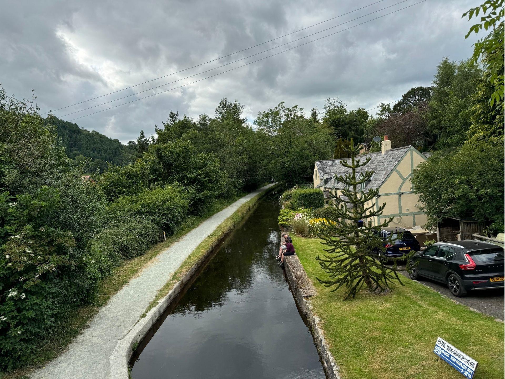Llangollen Canal  Scenic View From Bridge 46