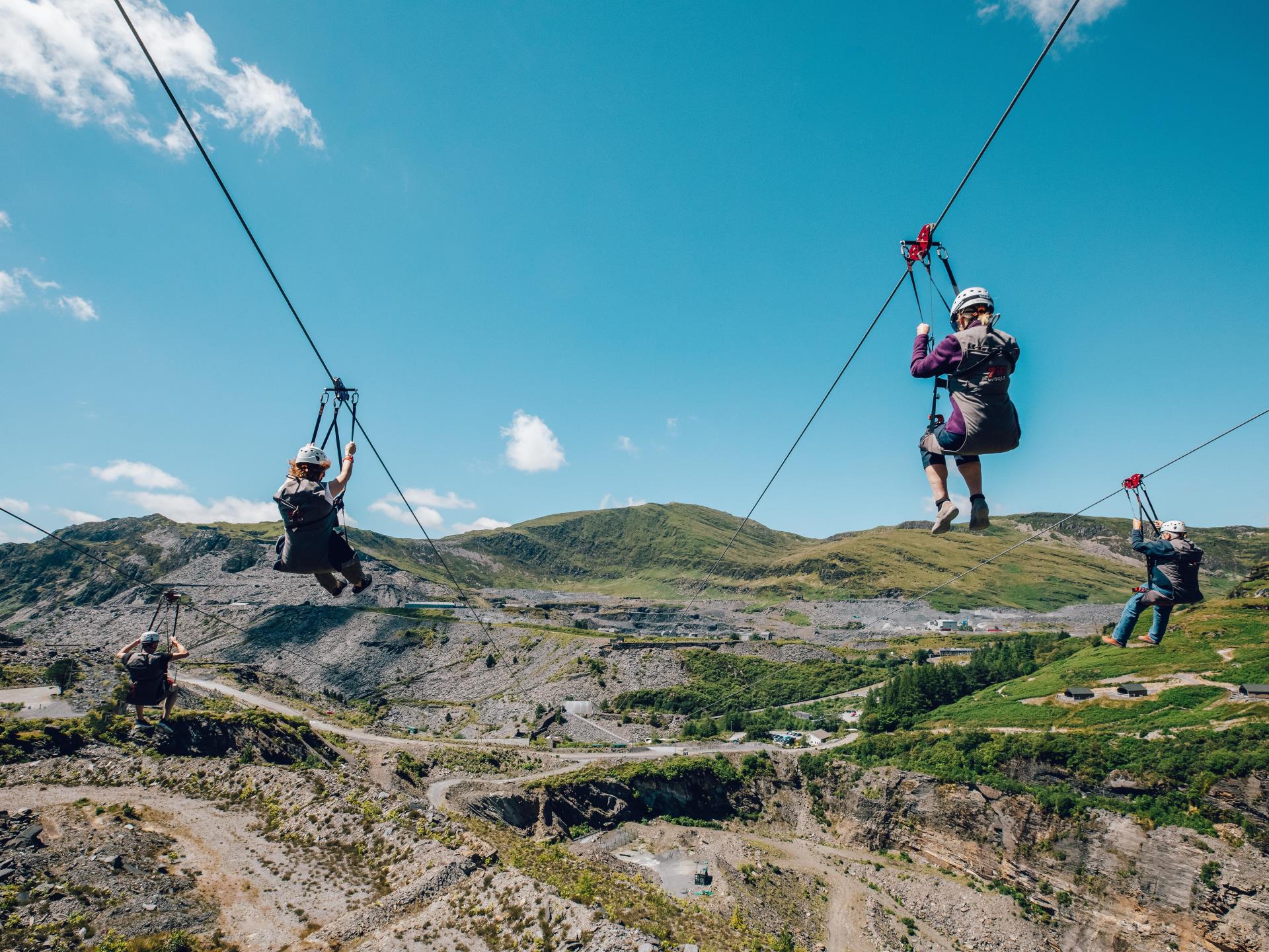 Titan Zip Line at Zip World Llechwedd