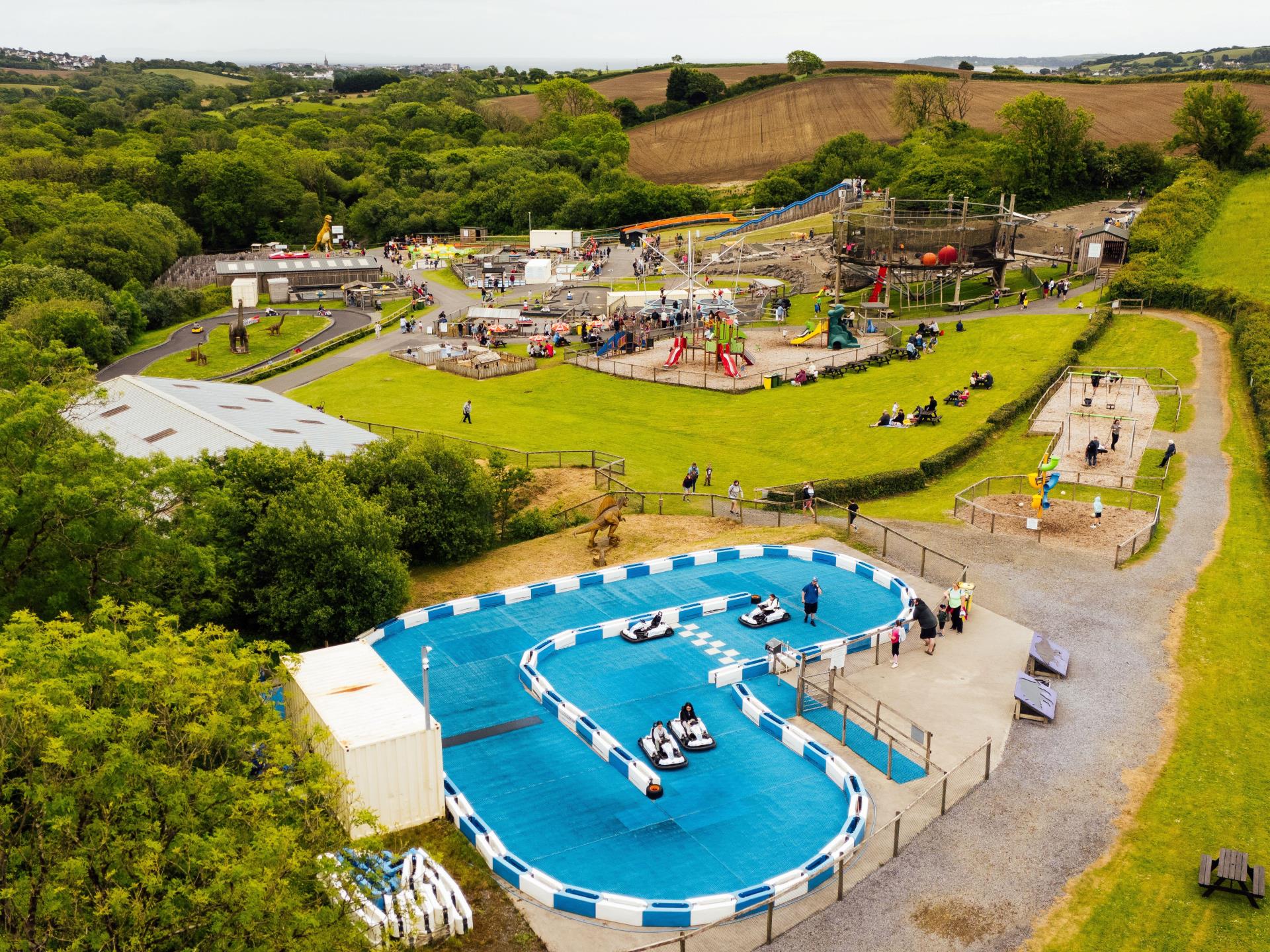 Aerial View of The Dinosaur Park