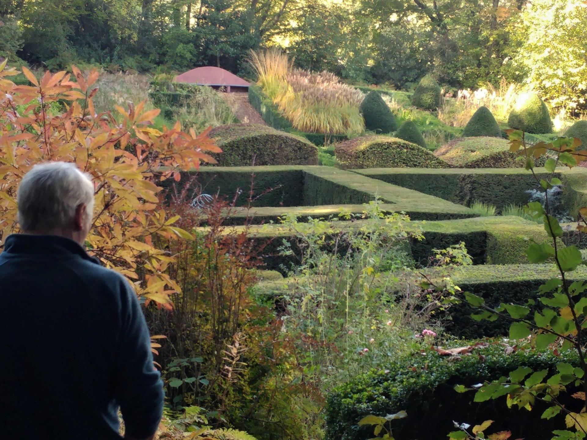 View over South Gardens, Veddw