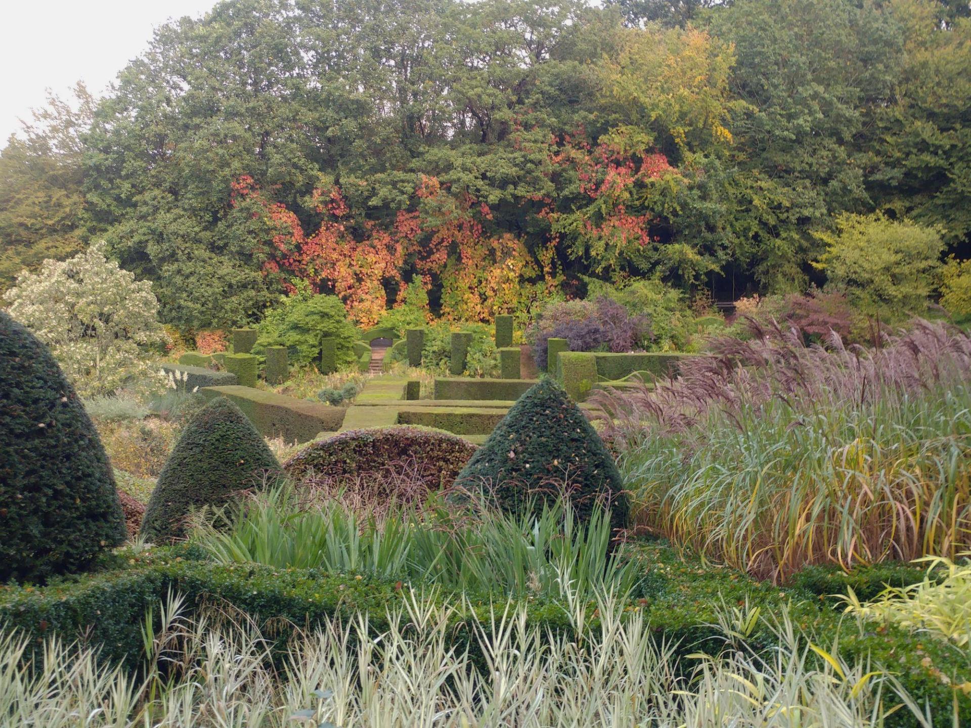 View over Grasses Parterre at Veddw