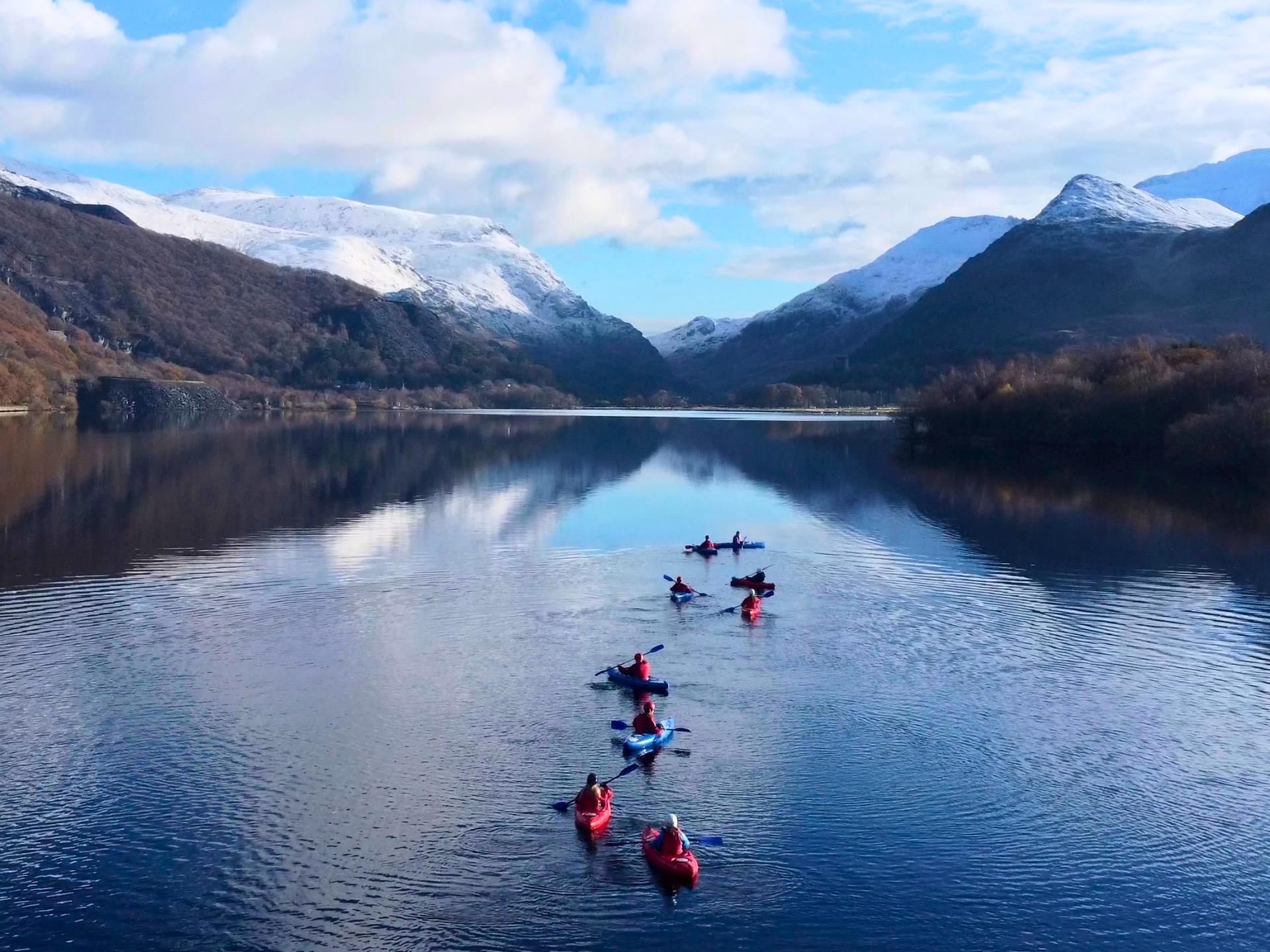 Kayaking in winter