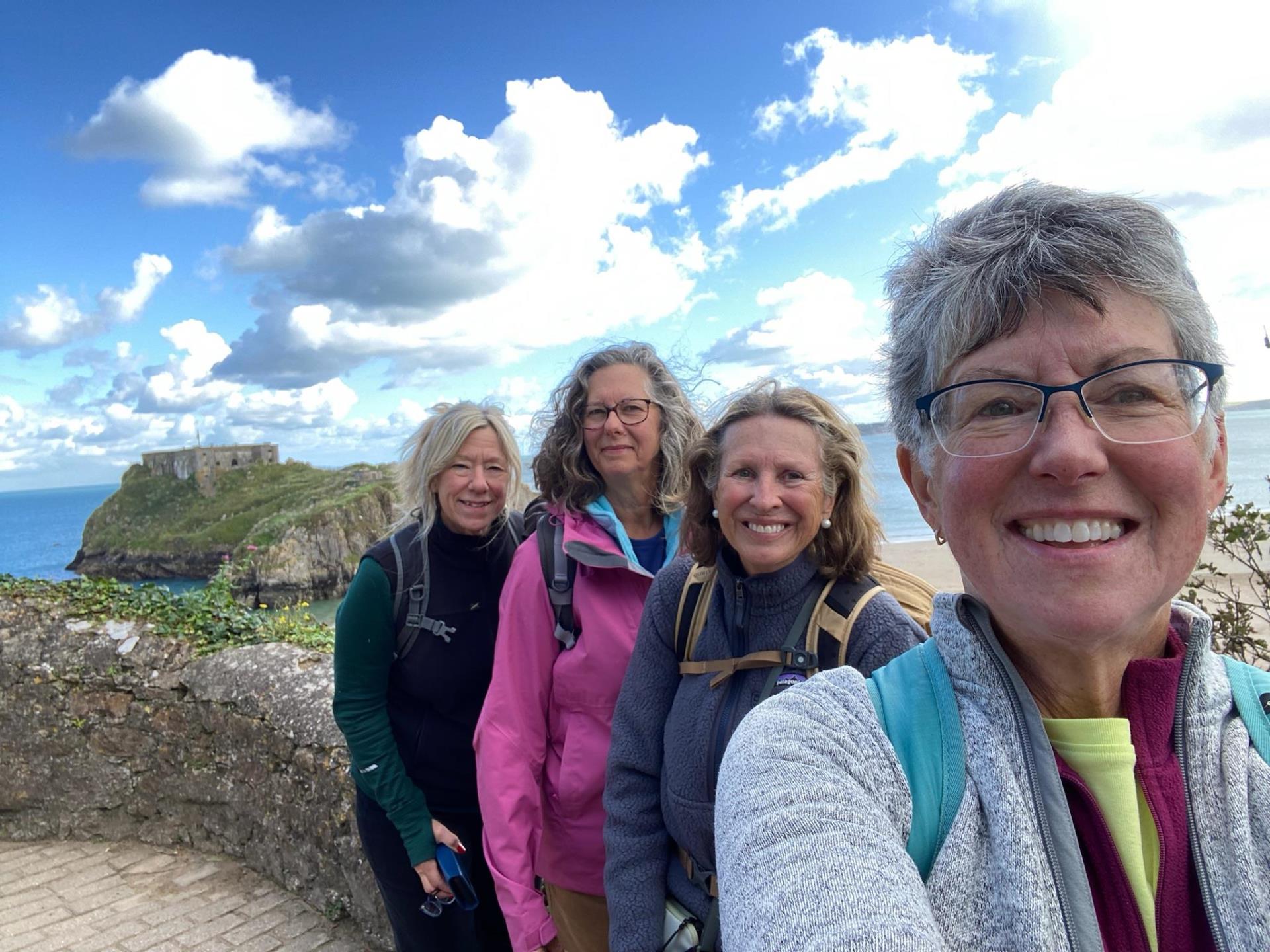 Group selfie on the Pembrokeshire Coast Path