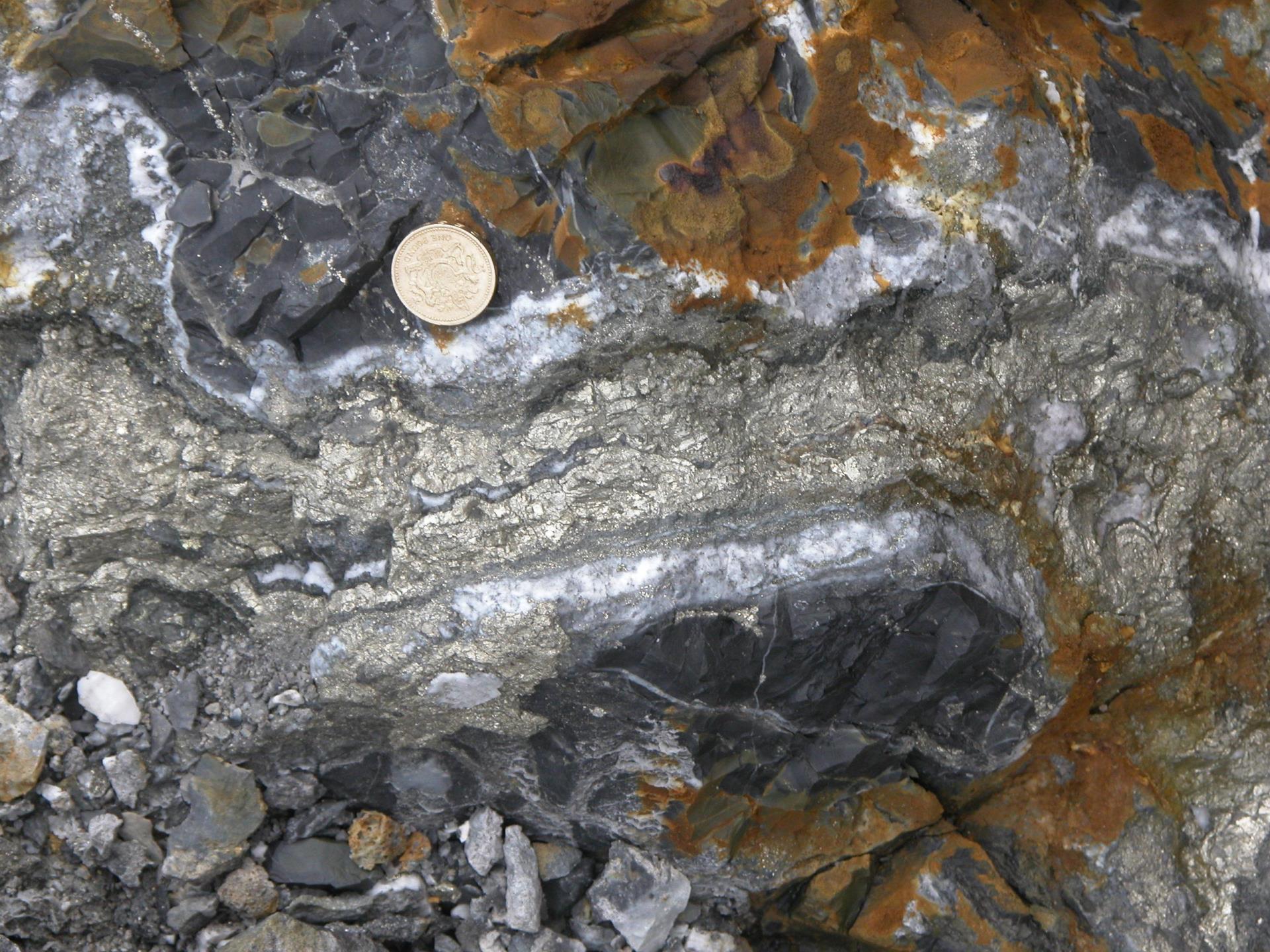 ore vein, Parys copper mine