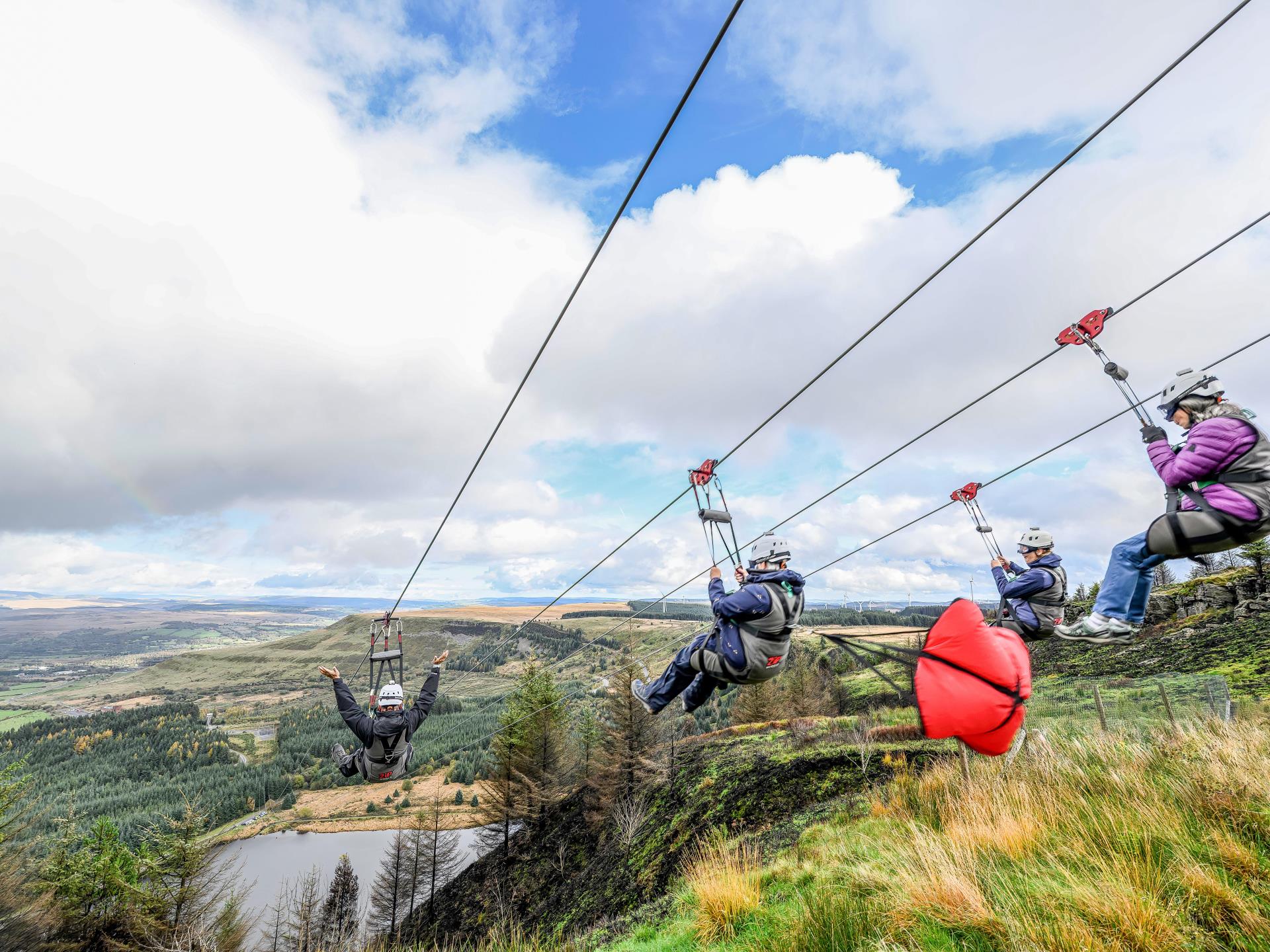 The fastest seated zip line in the world