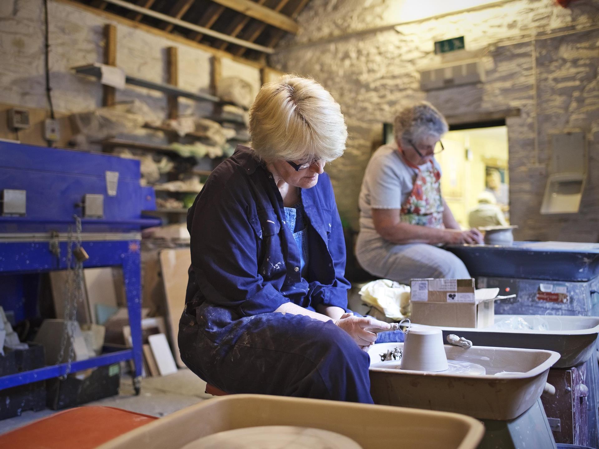 Pottery classes on site
