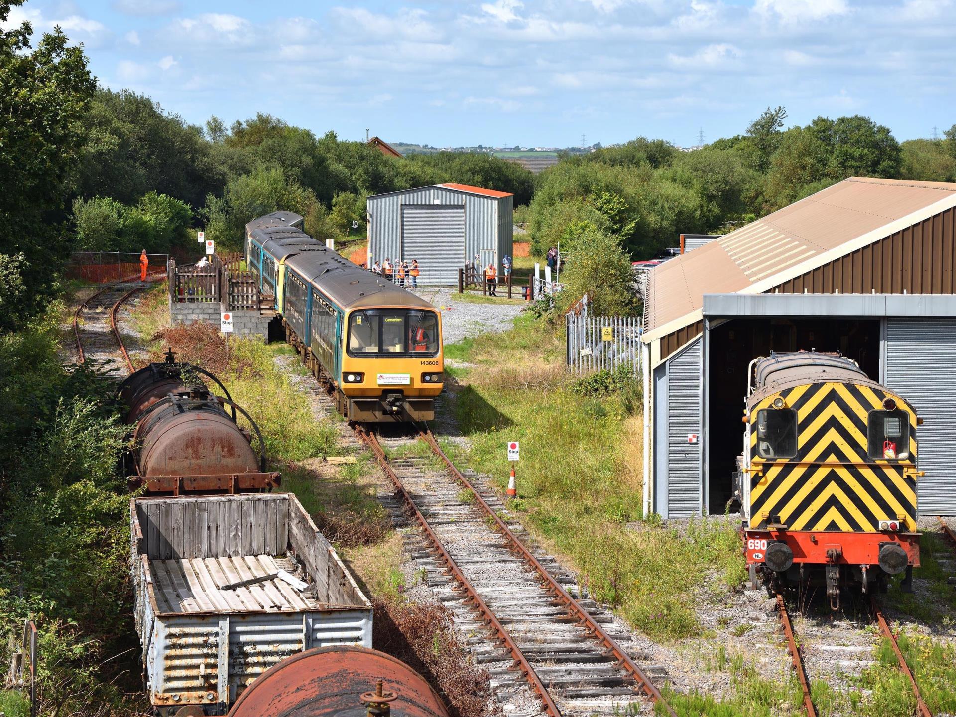Overview of our station and shed at Cynheidre