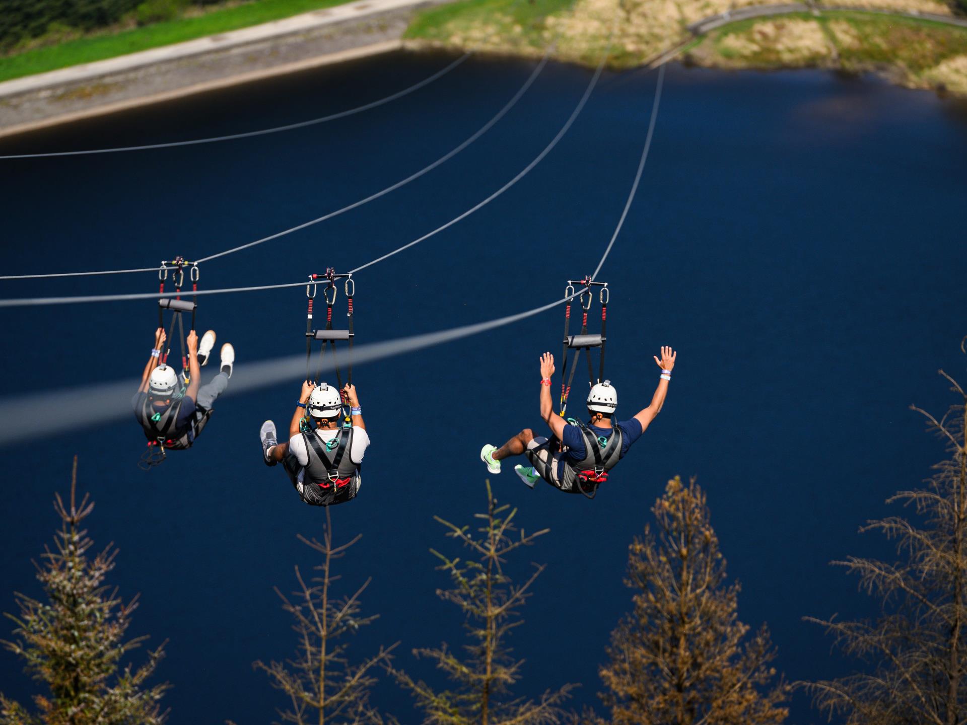 The fastest seated zip line in the world