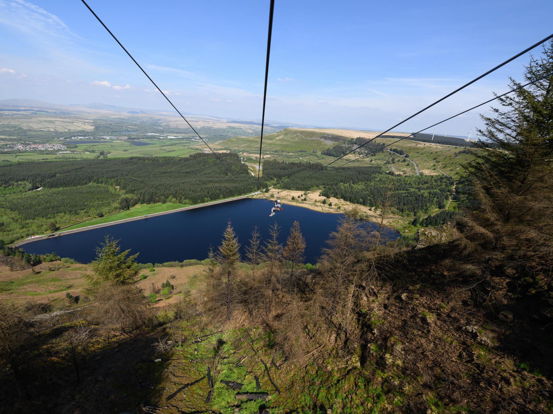 Zip World Tower's stunning location 