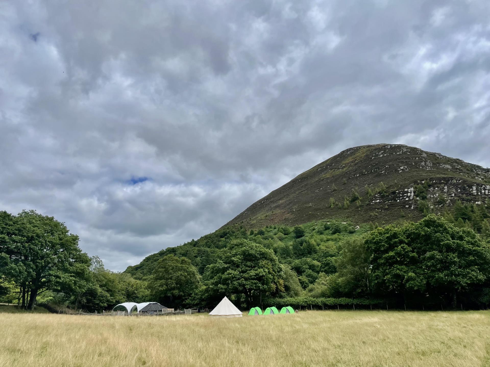 Our bushcraft site in mid-Wales