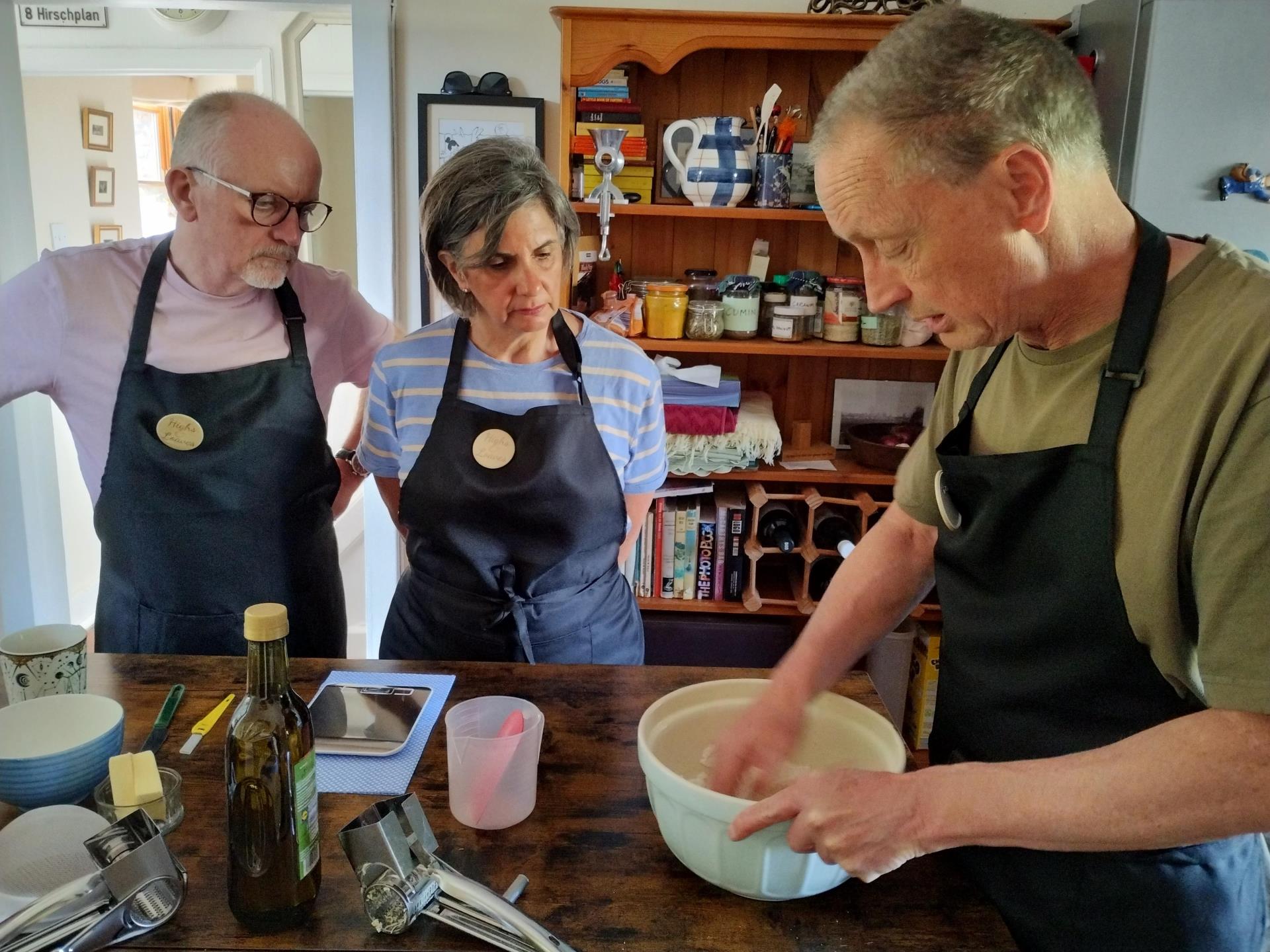 Breadmaking class under way