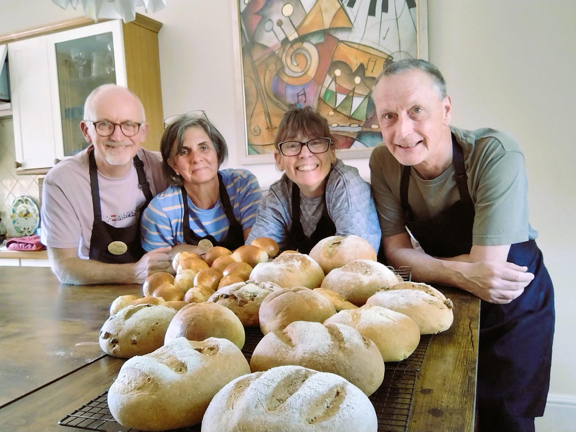 Some of the bread made by the end of the day