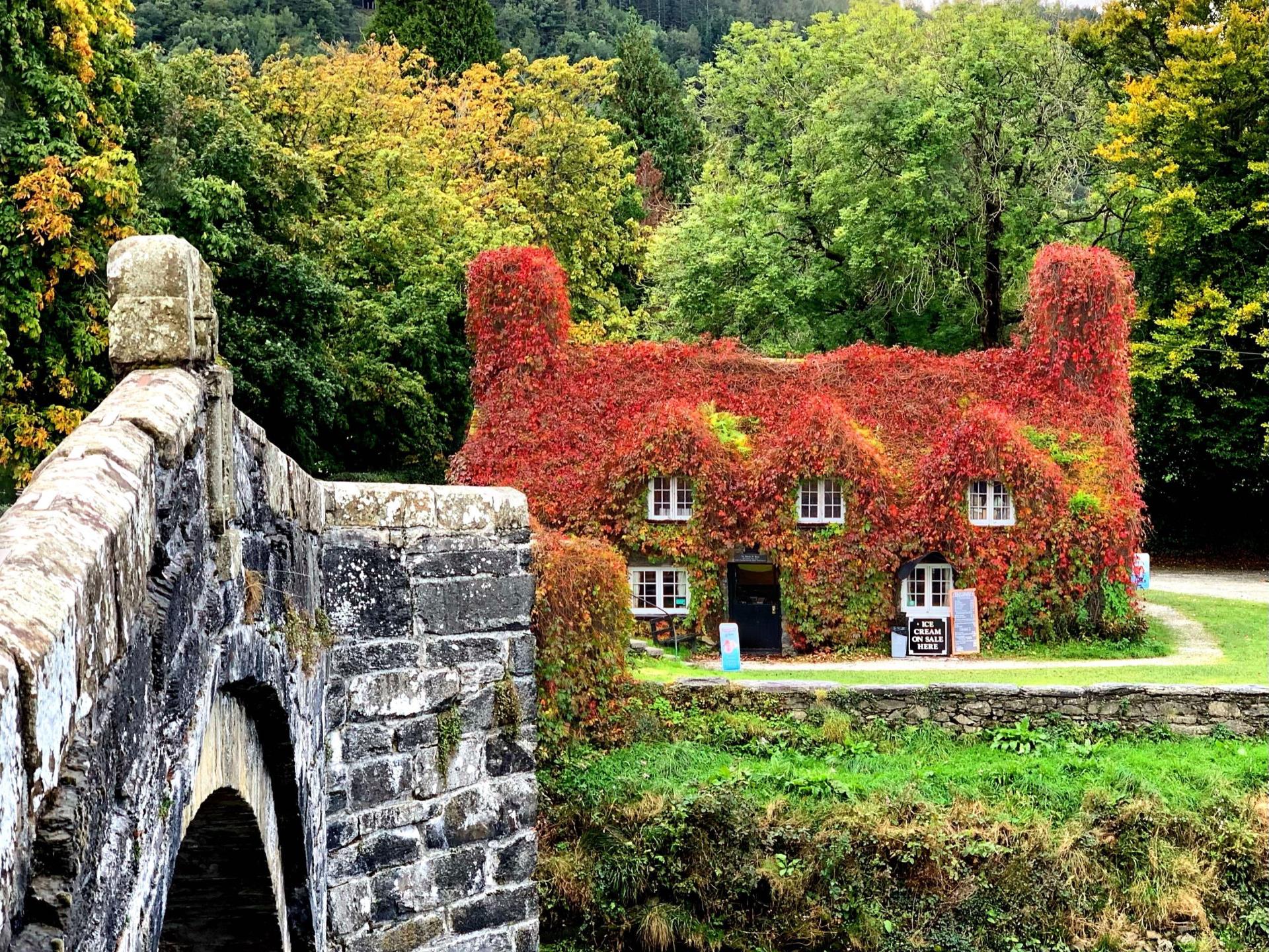 Autumnal Exterior of Tu Hwnt i'r Bont