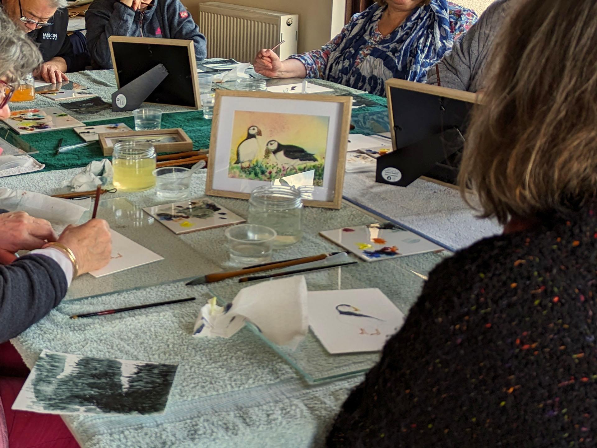 Wellbeing Watercolour Painting Session