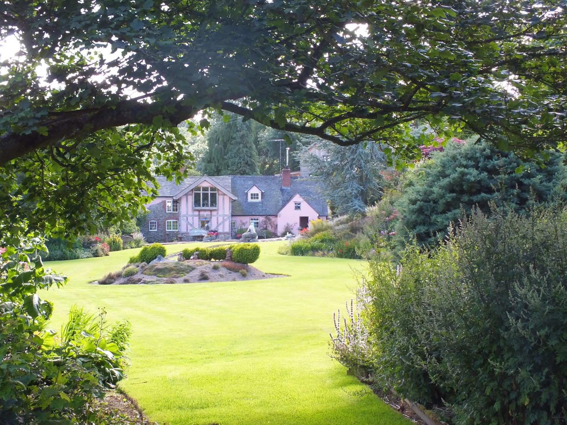 Sunlit Great Lawn, 15th Cent. House