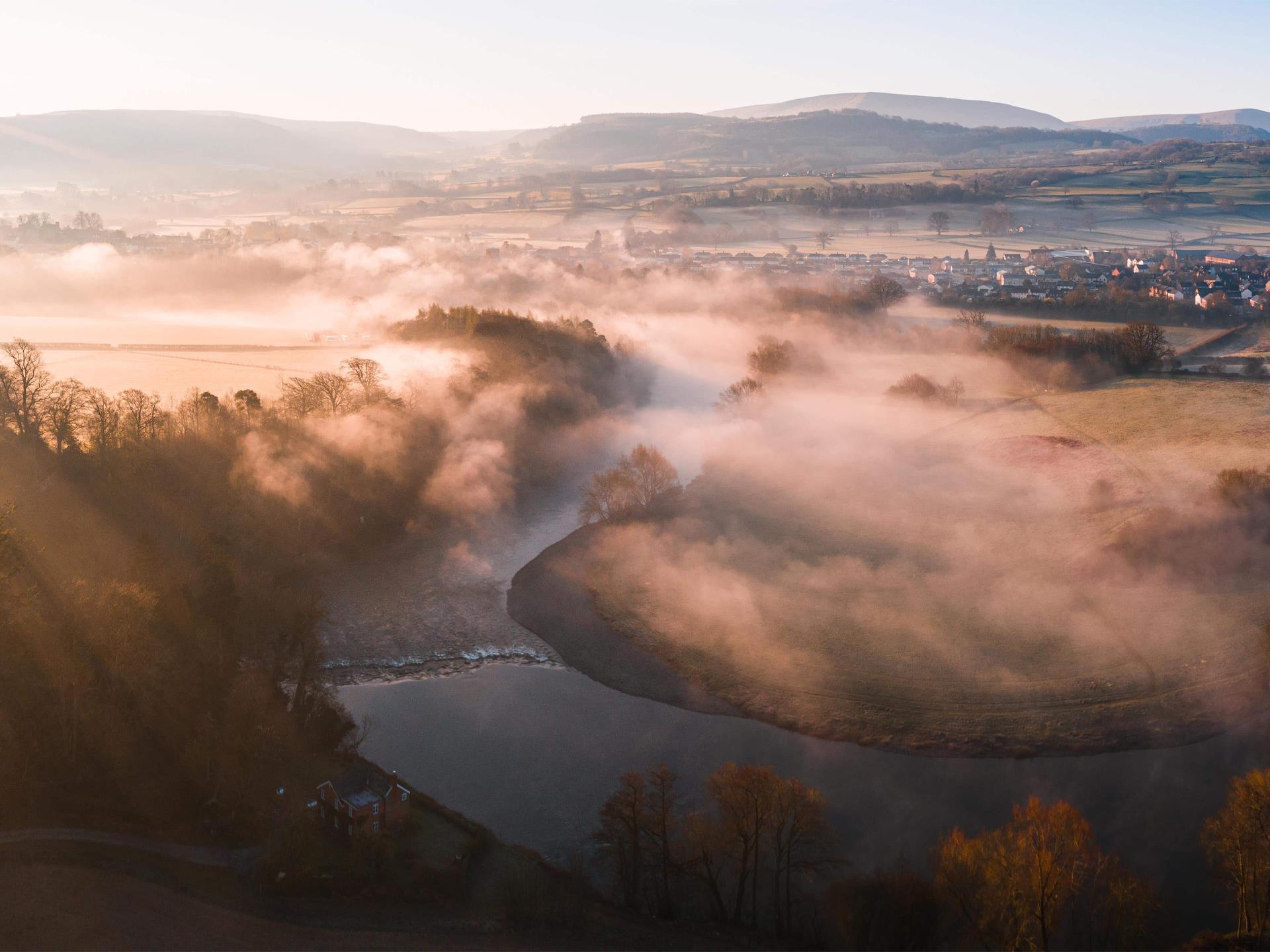 The River Wye between Glasbury and Hay