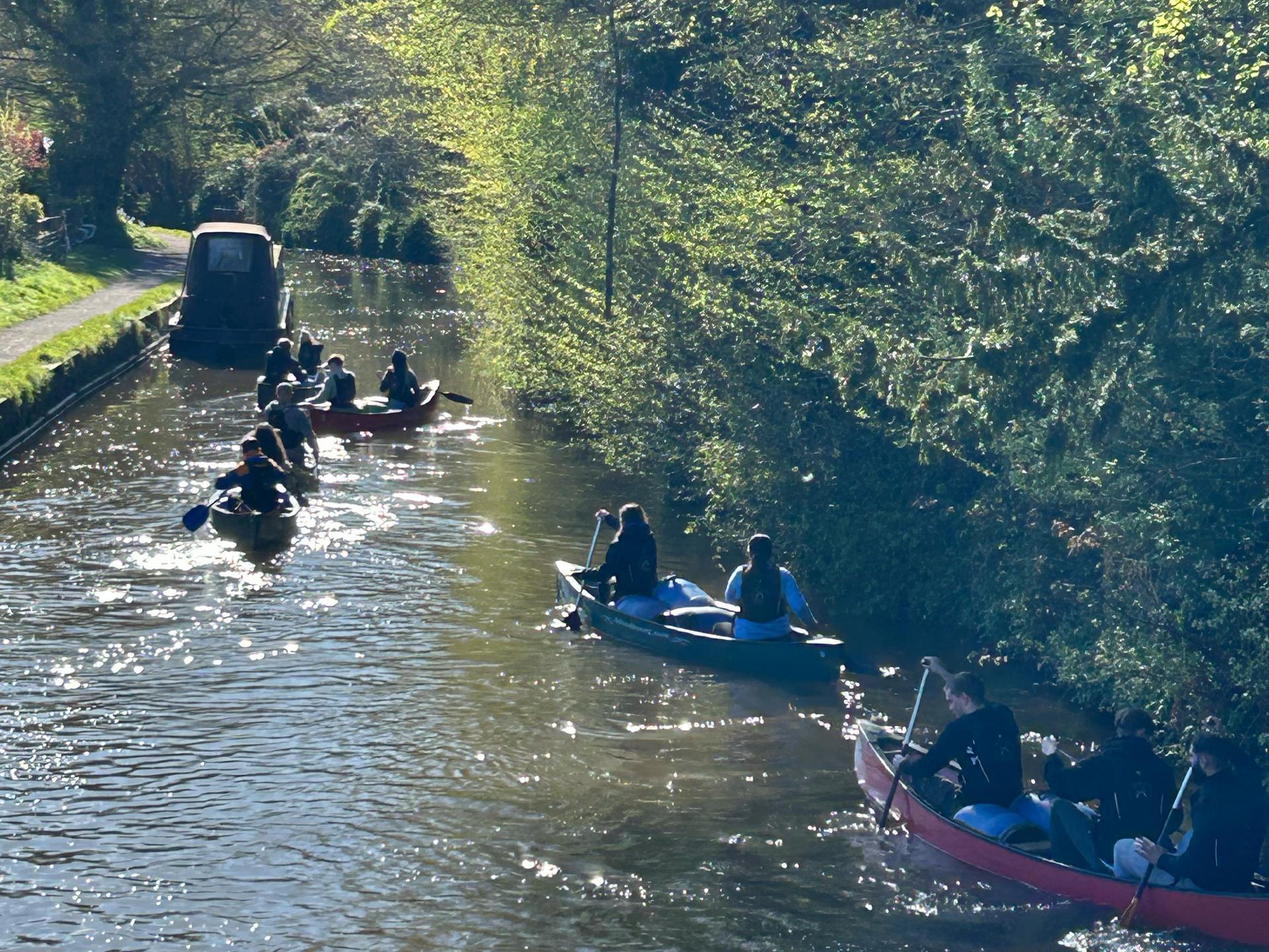 Duke of Edinburgh Trip students enjoying the water