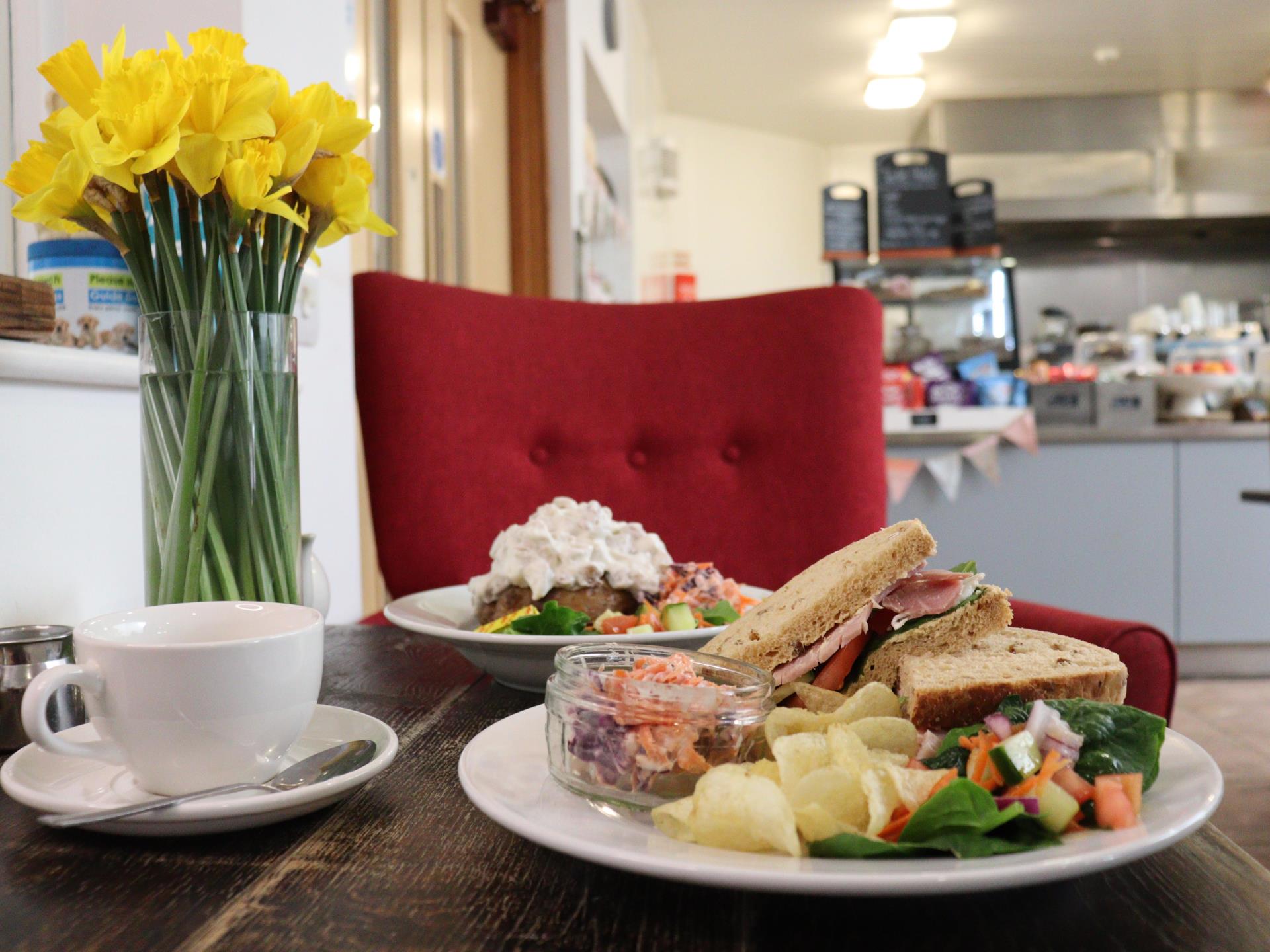 Food at Caffi Cyfle