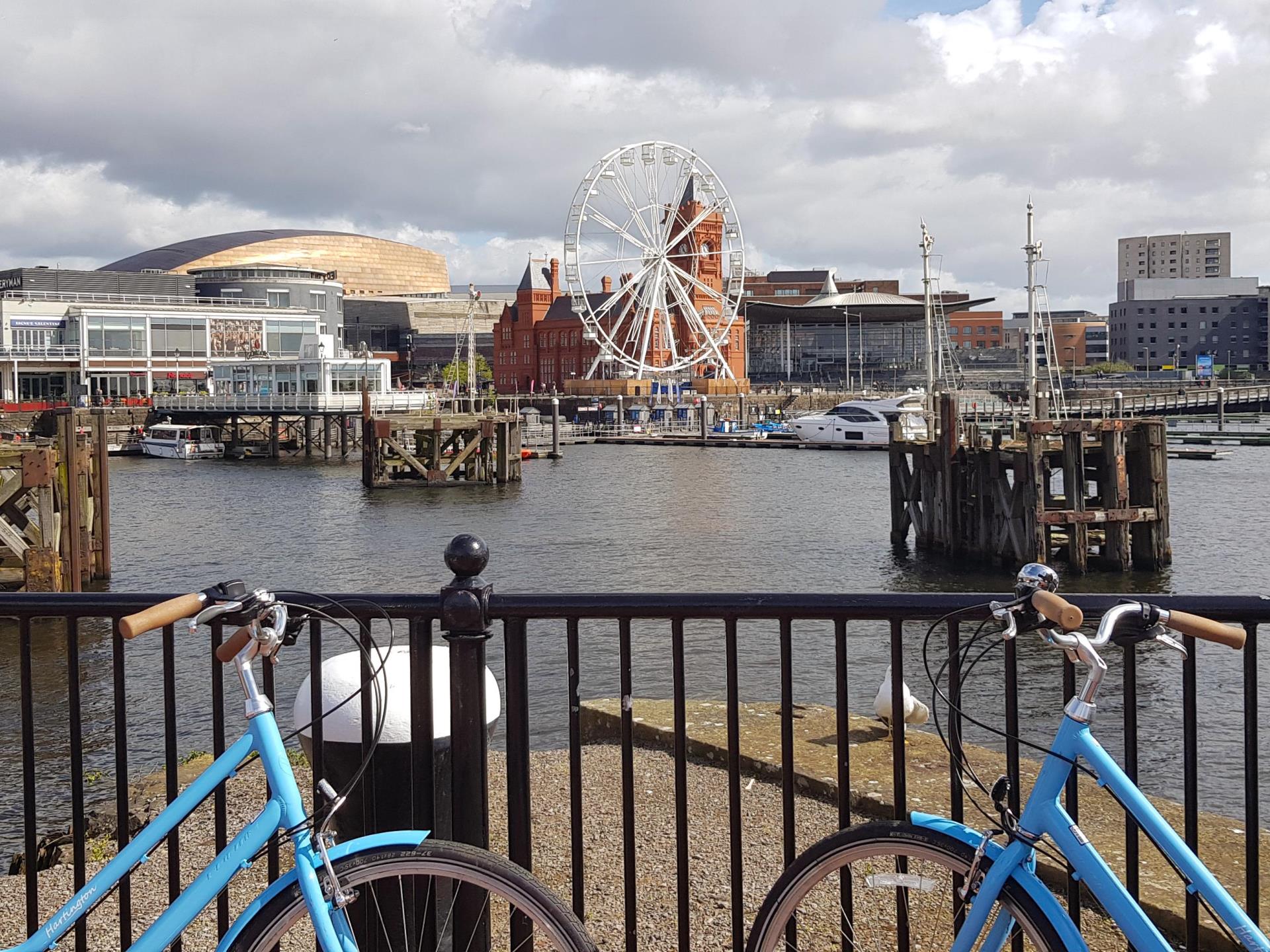 Bikes in Cardiff Bay