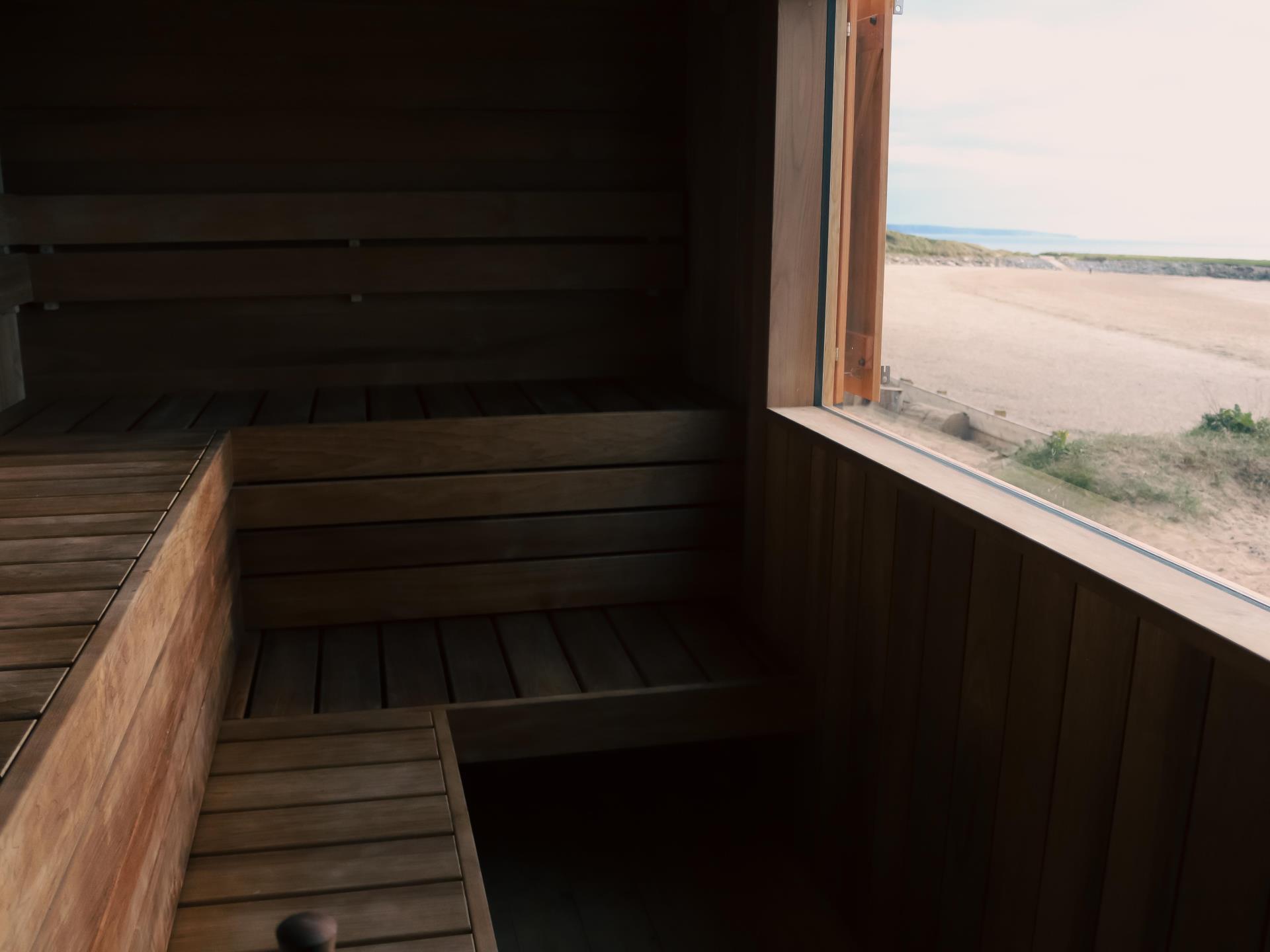 Inside of Hikitalo Sauna