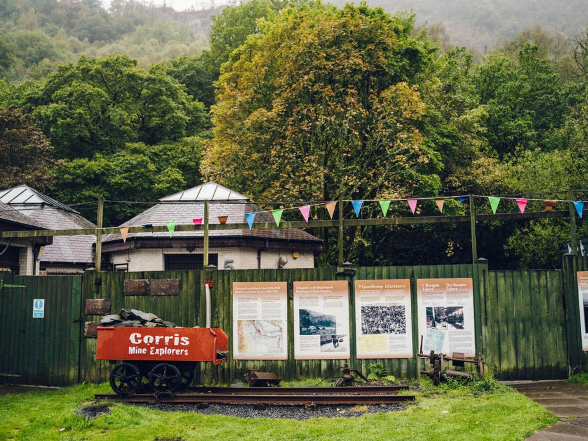 Outside of Corris Mine Explorers