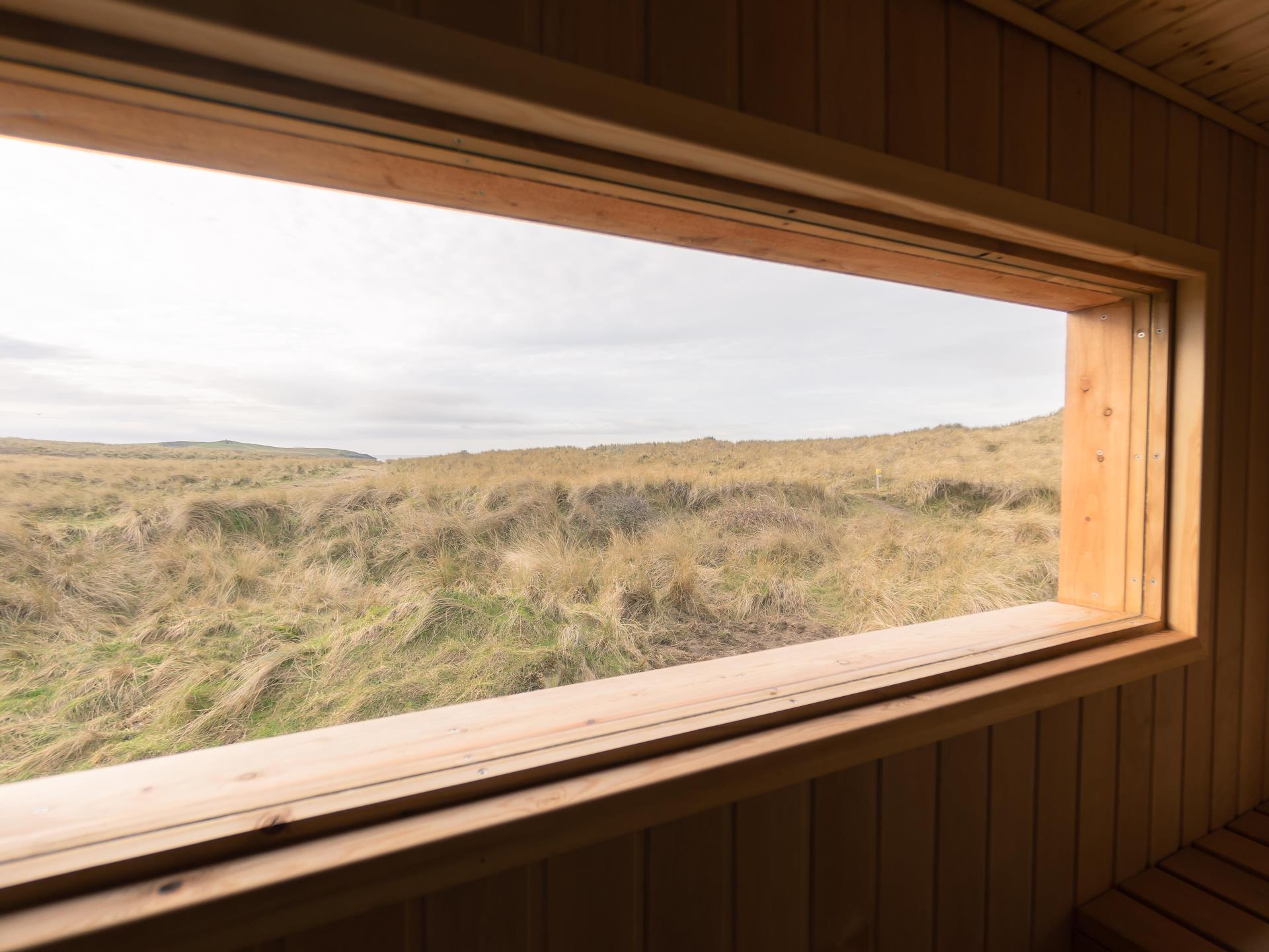 View from sauna room