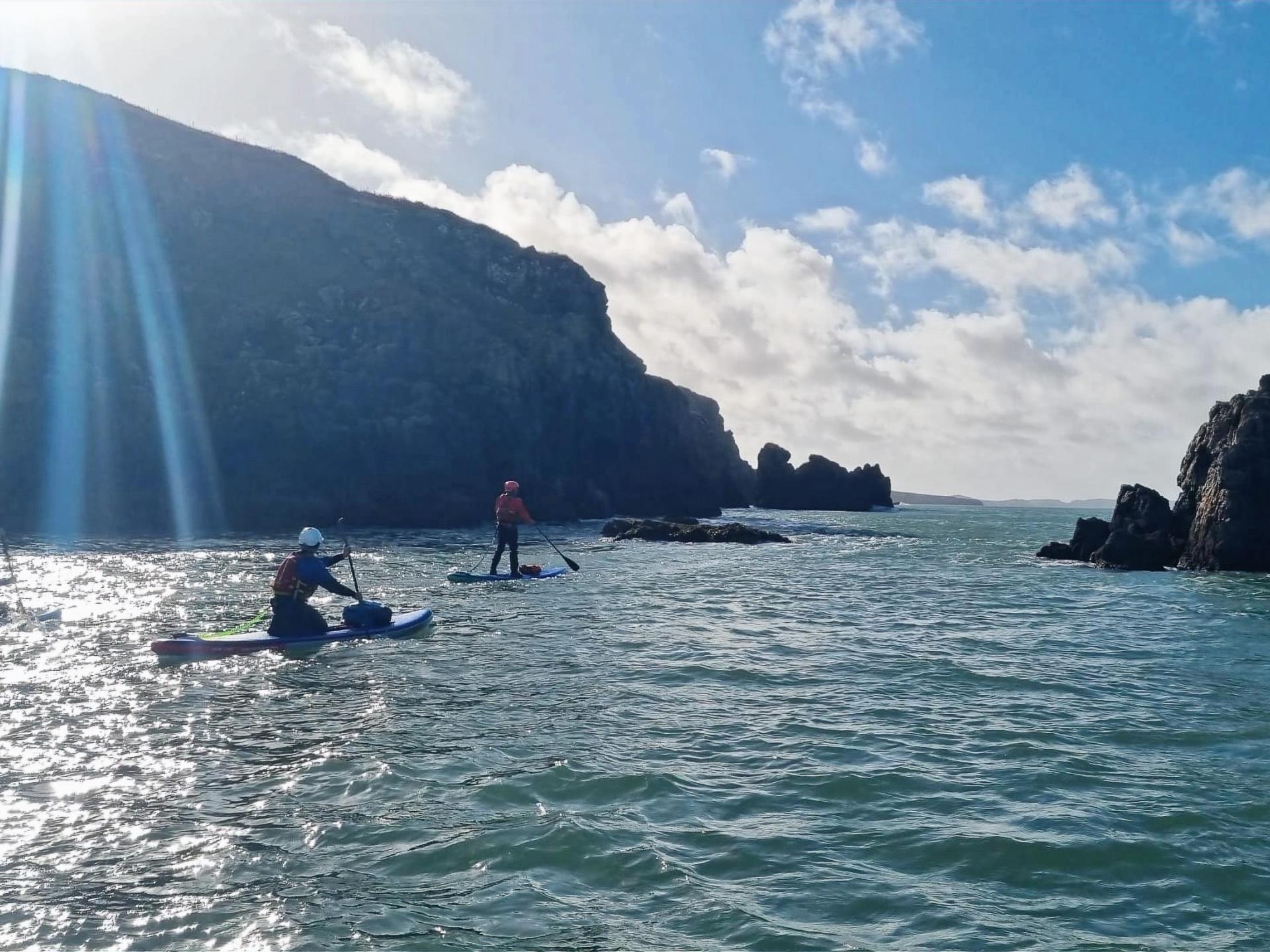 Paddleboard coastal trip