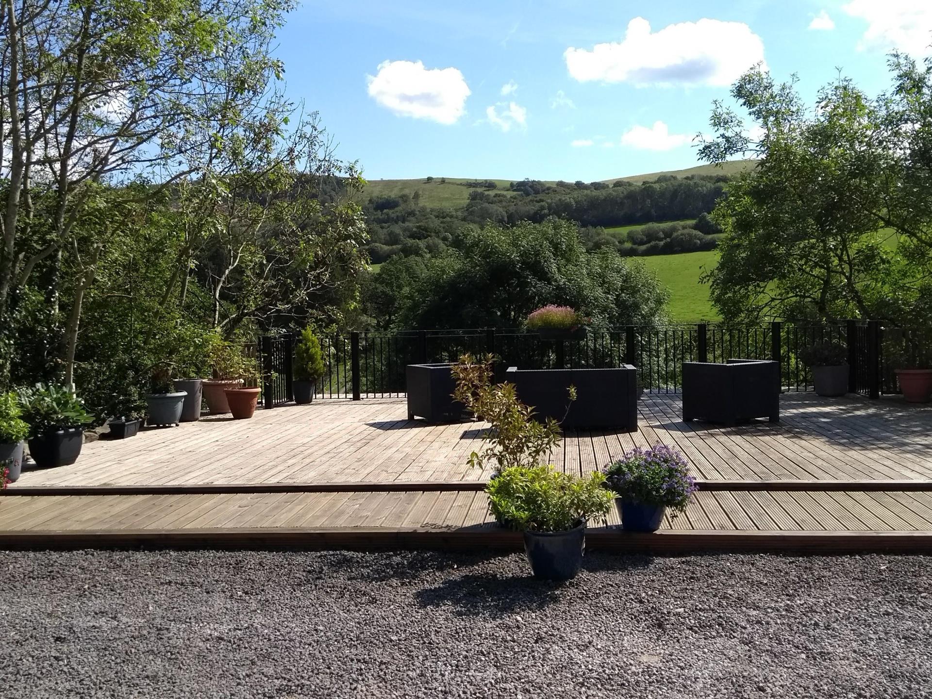 Decked Terrace Overlooking the River