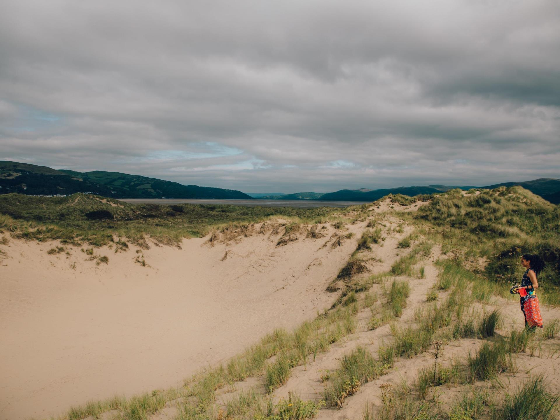 Ynyslas Dunes, largest sand dunes in Ceredigion
