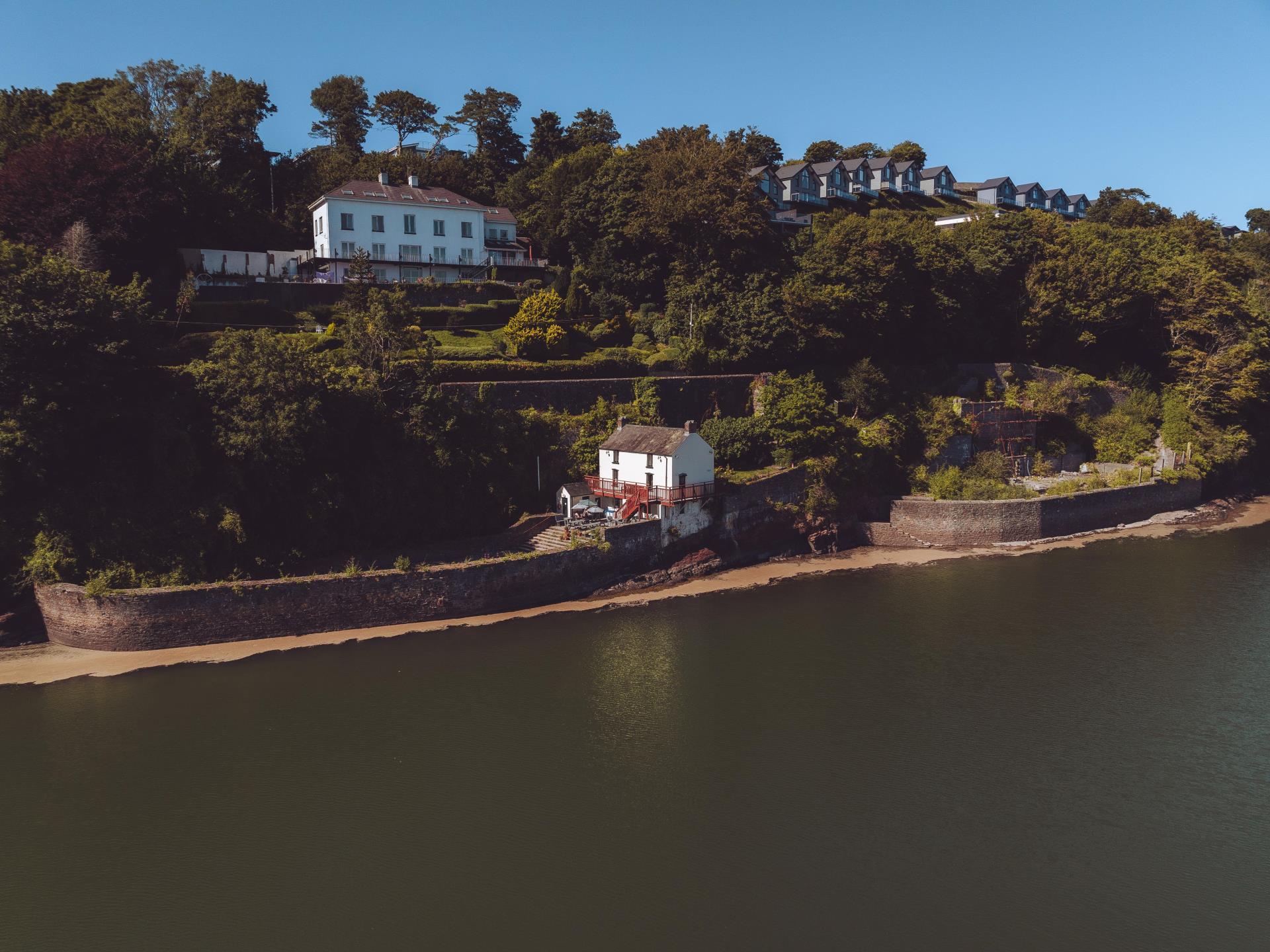 Aerial view of the Boathouse