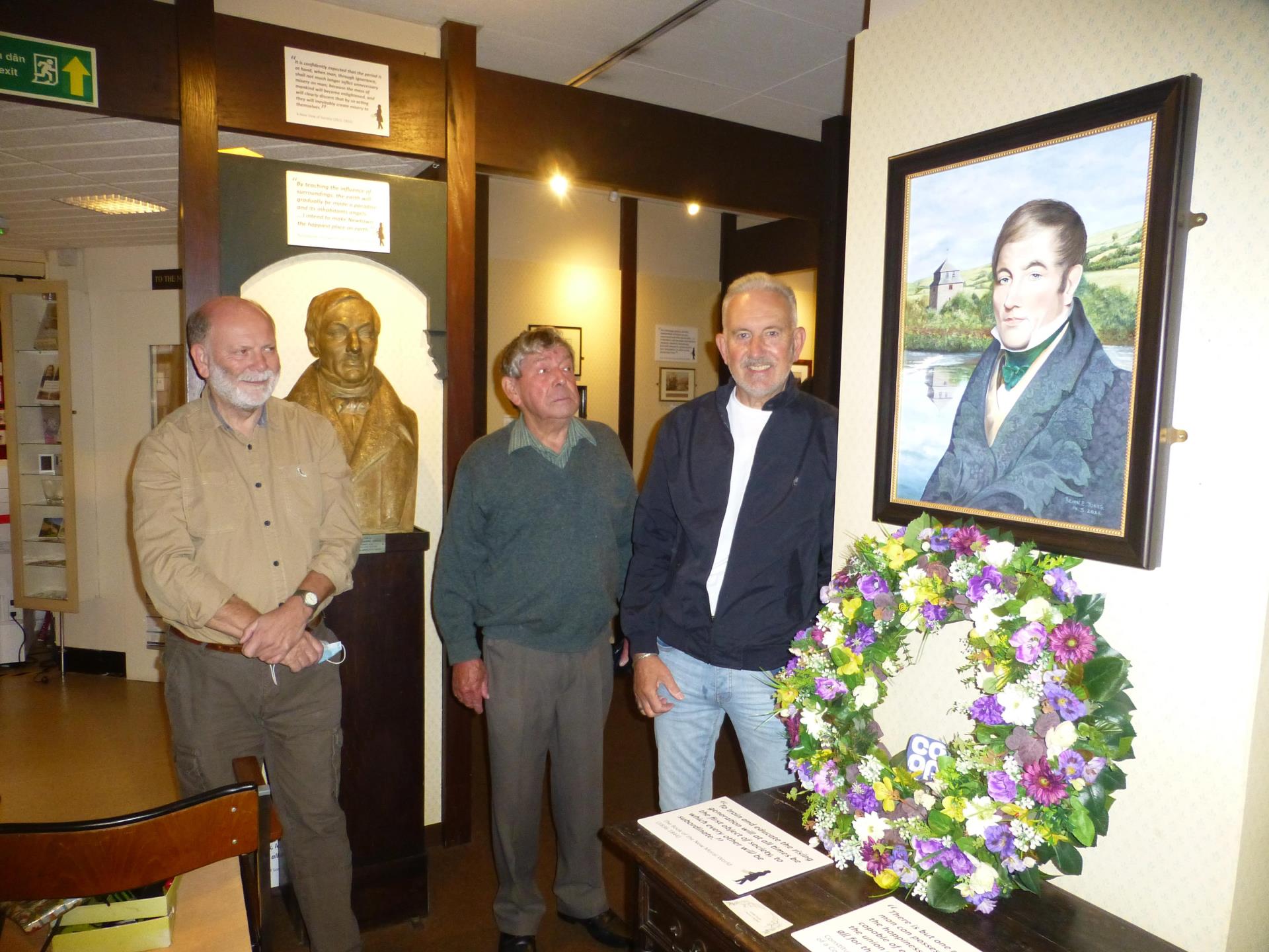 Brian Jones donates his portrait of Robert Owen