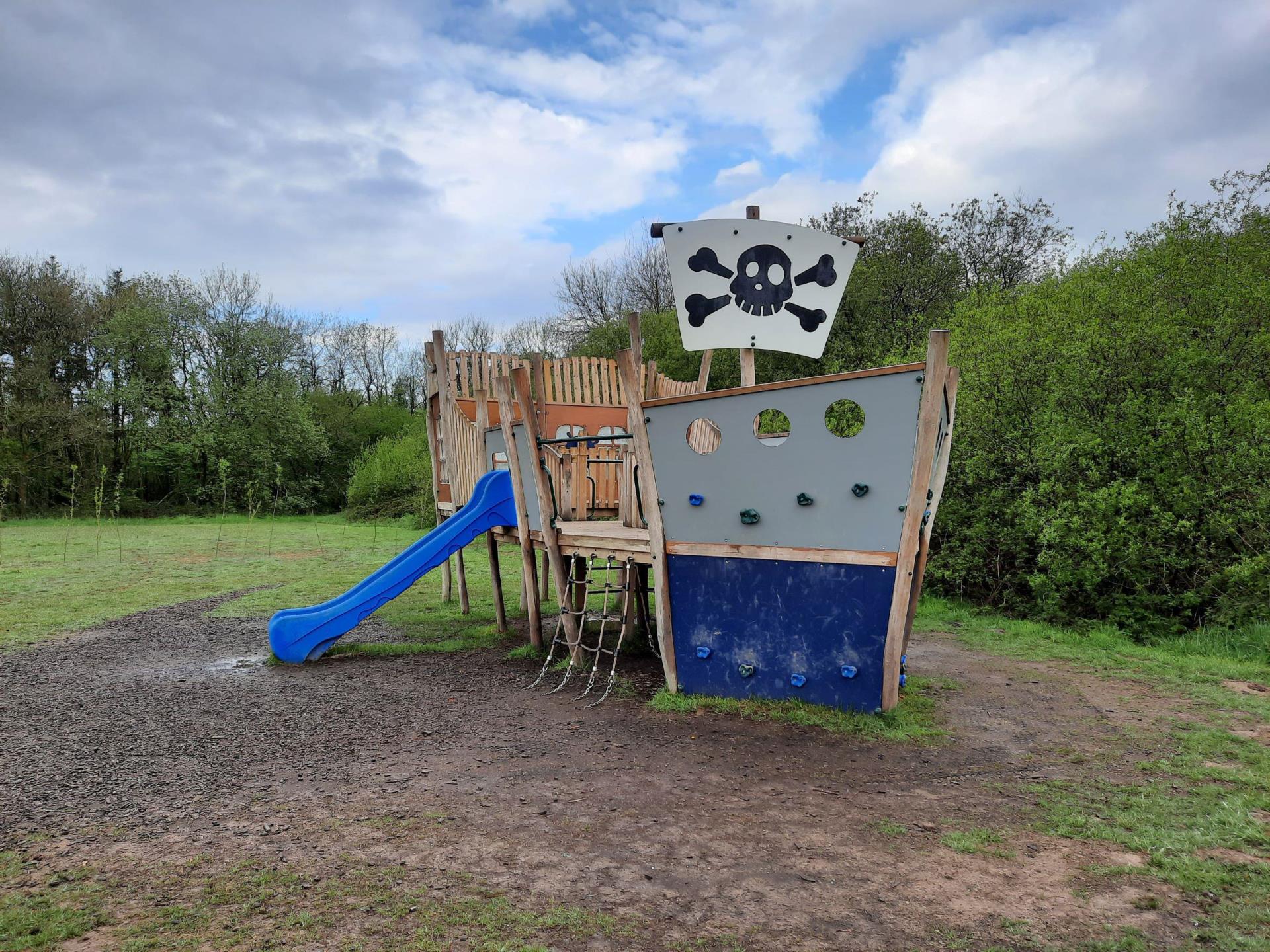 Pirate play ship at Scolton Manor