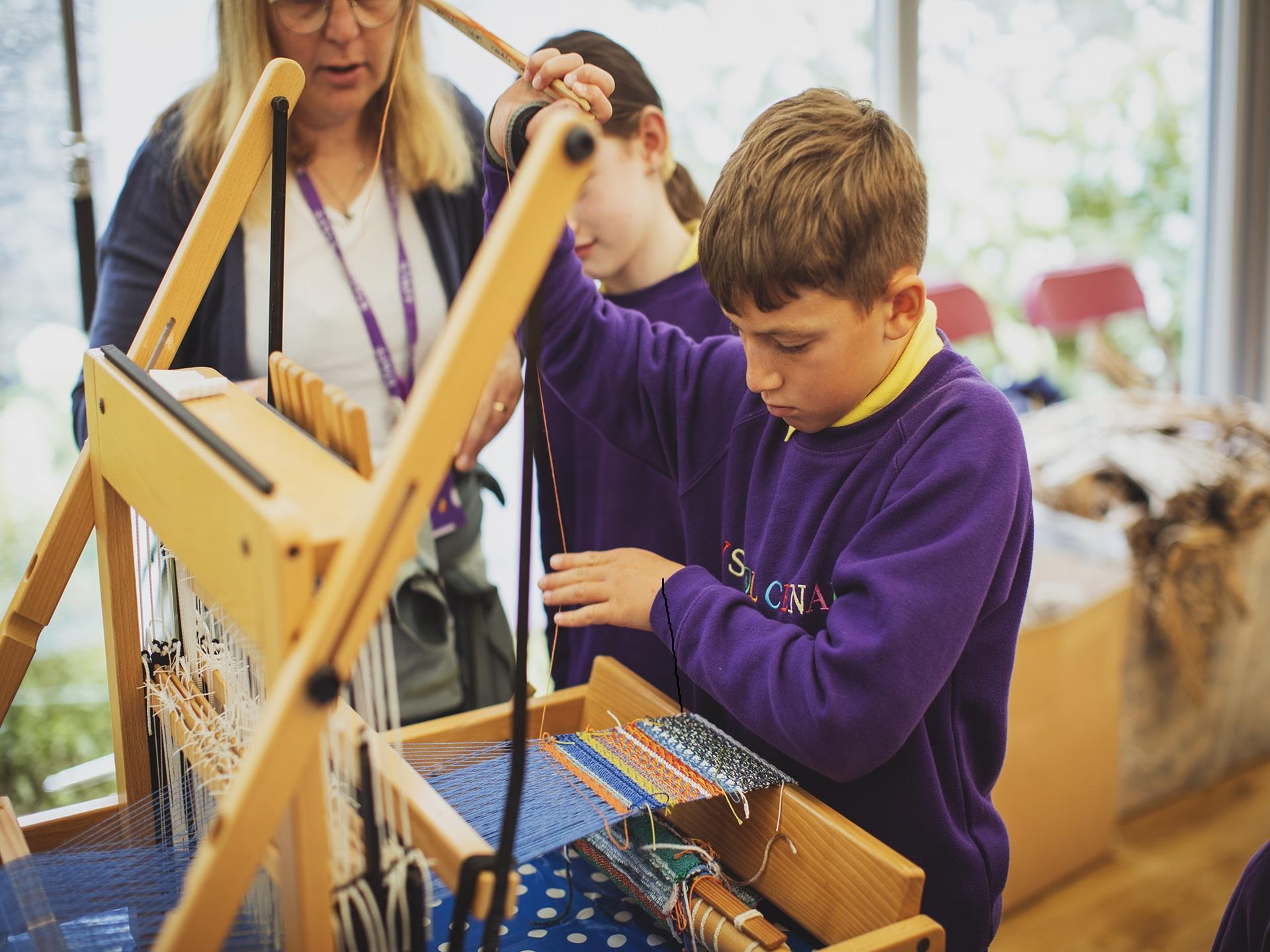 Weaving in the Craft Lab