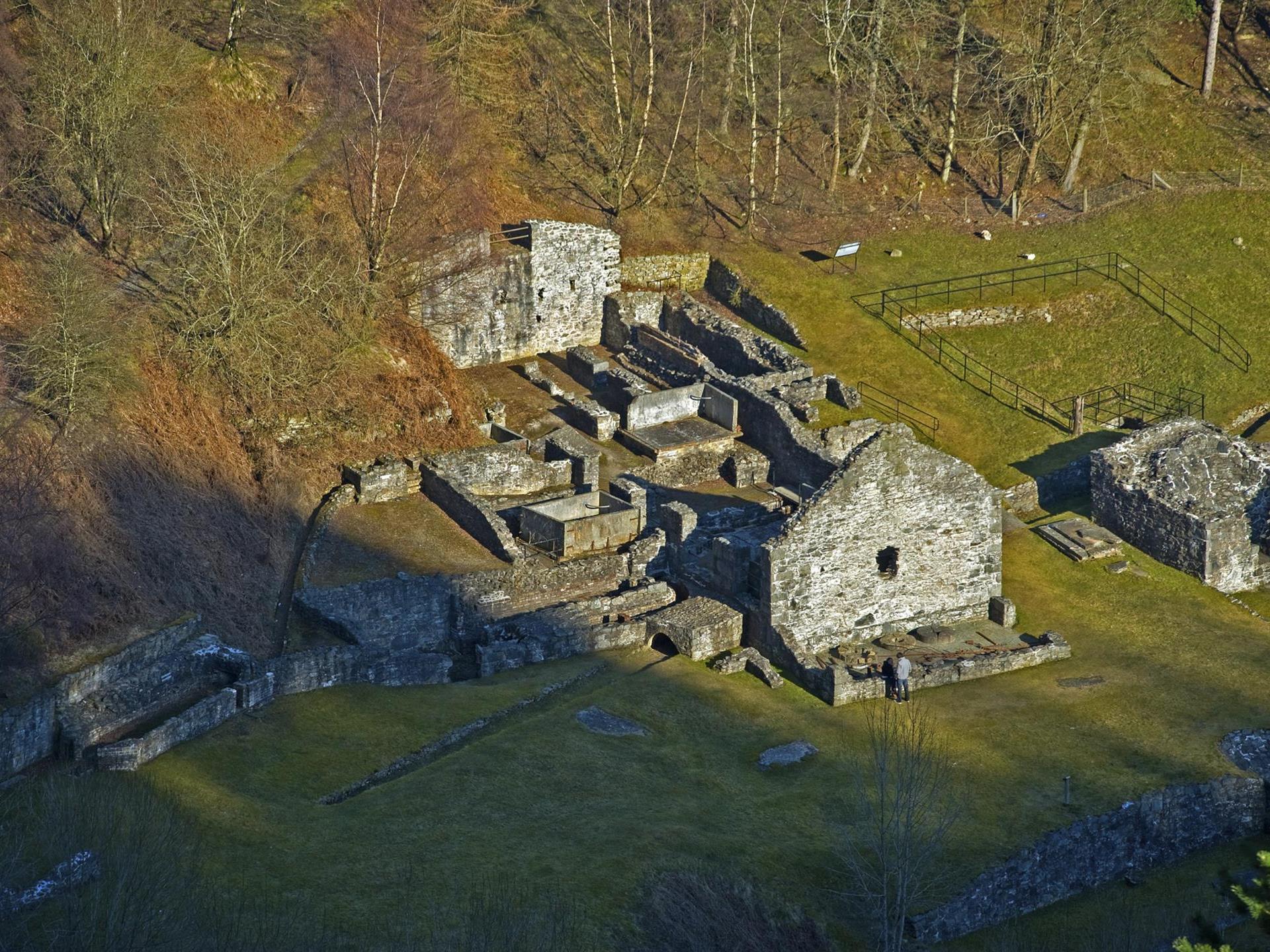 Bryntail Lead Mine Buildings