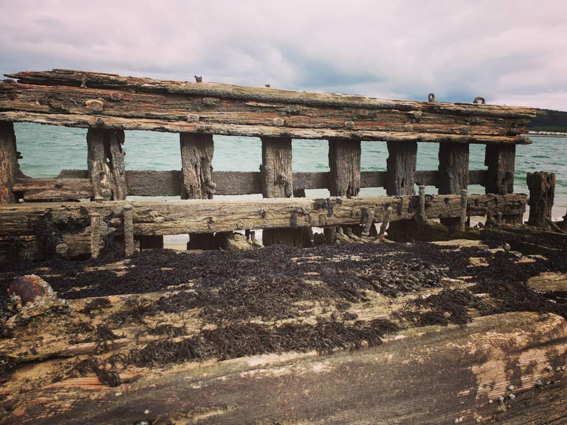 Shipwreck on Cefn Sidan Beach