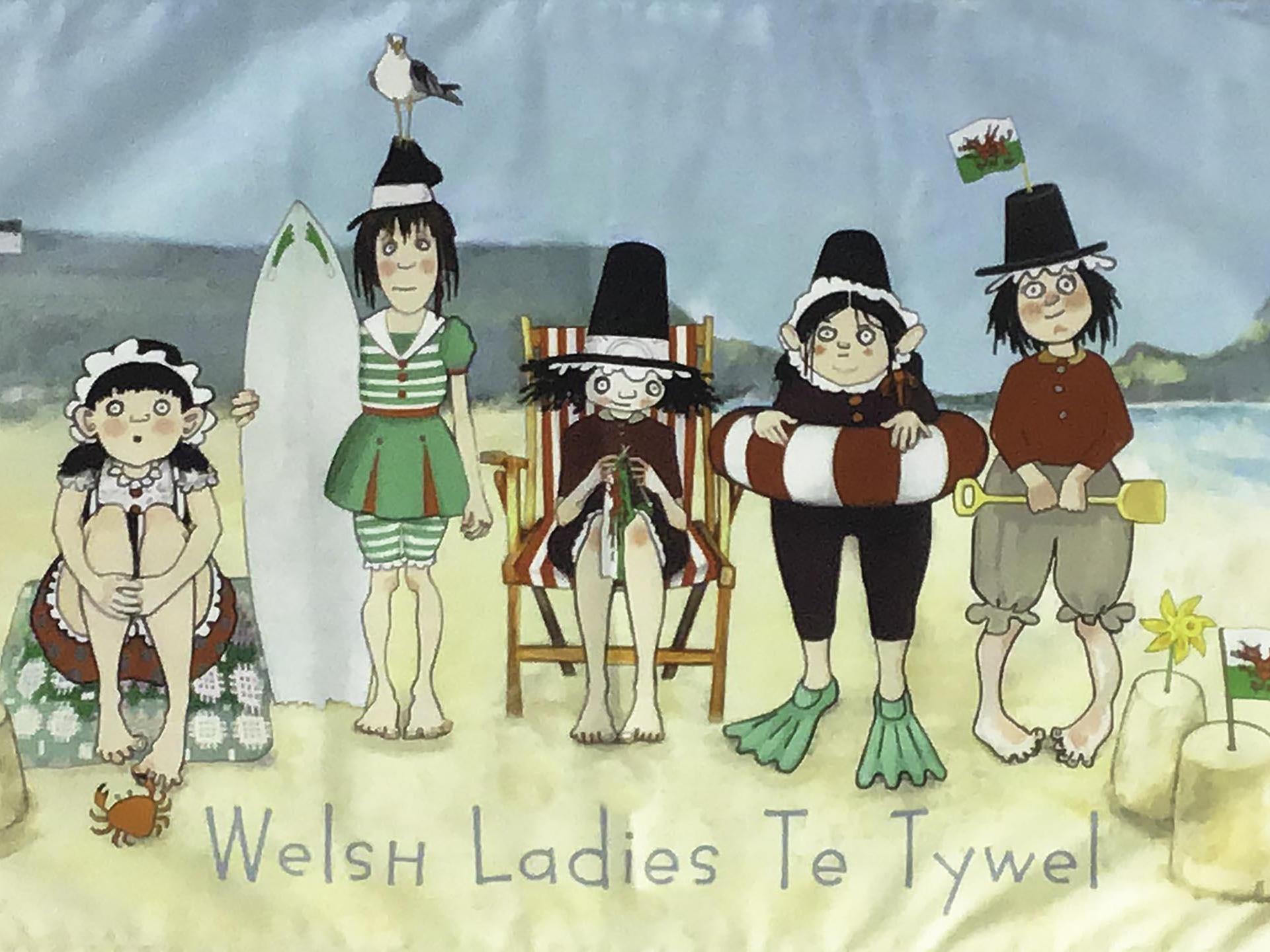 Welsh Lady Tea Towel