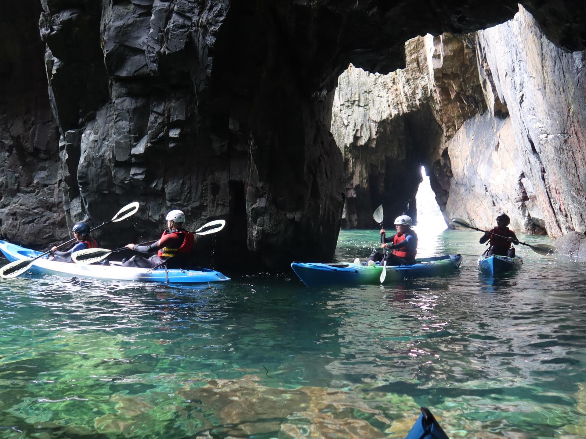 Family Kayaking in St Davids Pembrokeshire