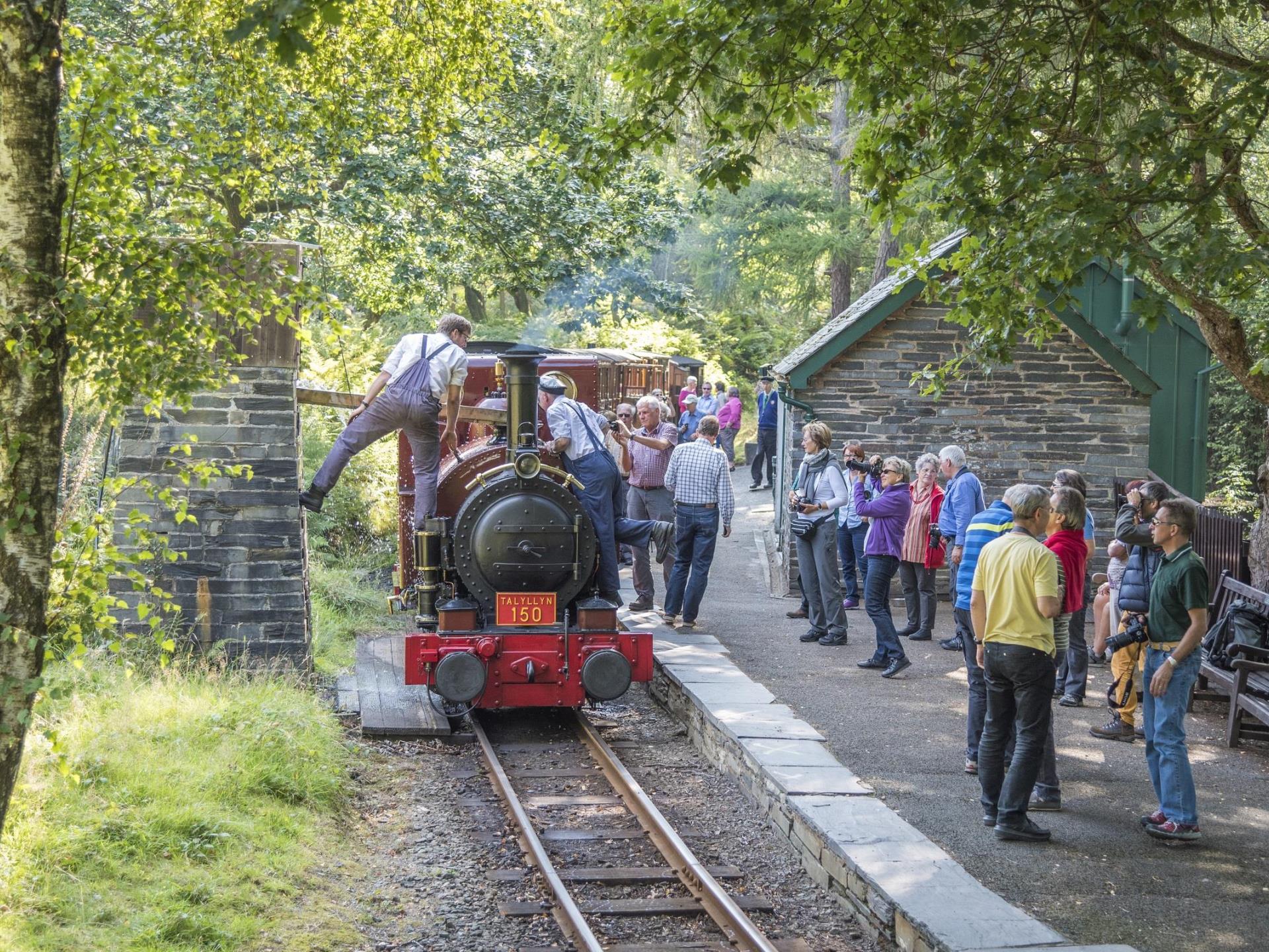 Taking water at Dolgoch Station