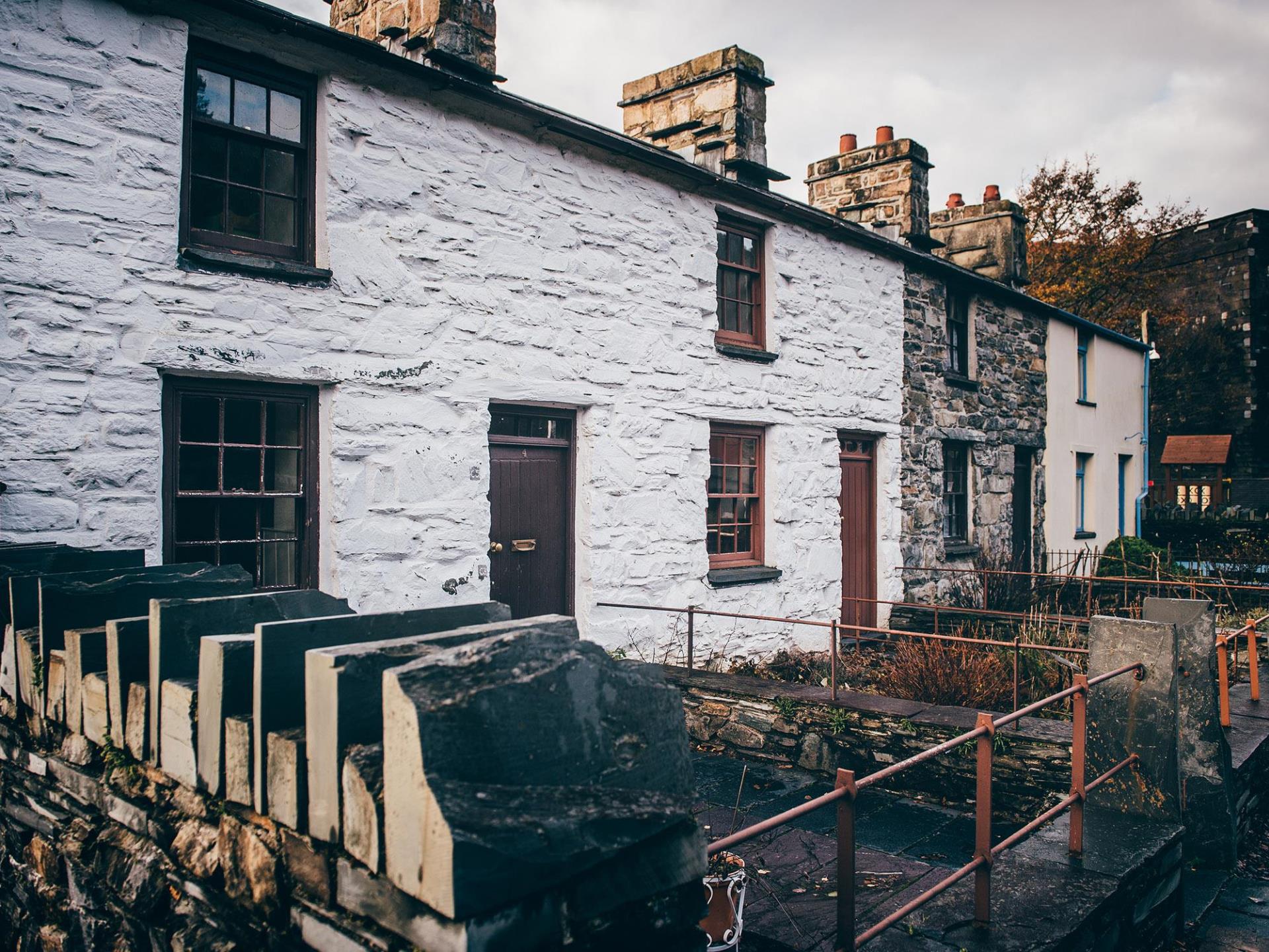 Fron Haul, former slate-workers cottages