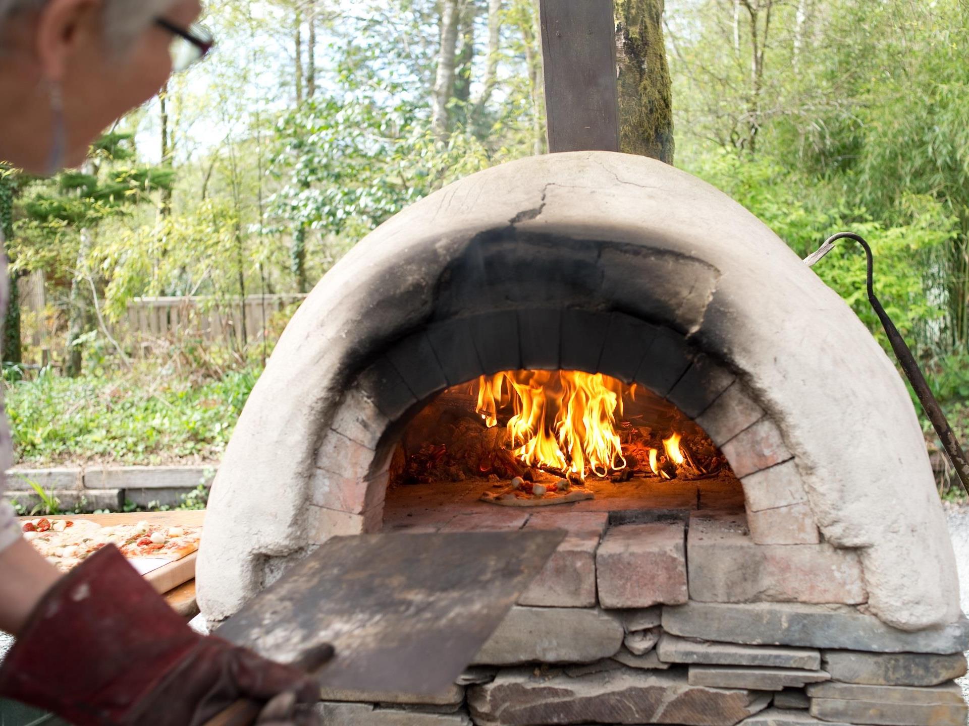 Cook pizzas with foraged ingredients