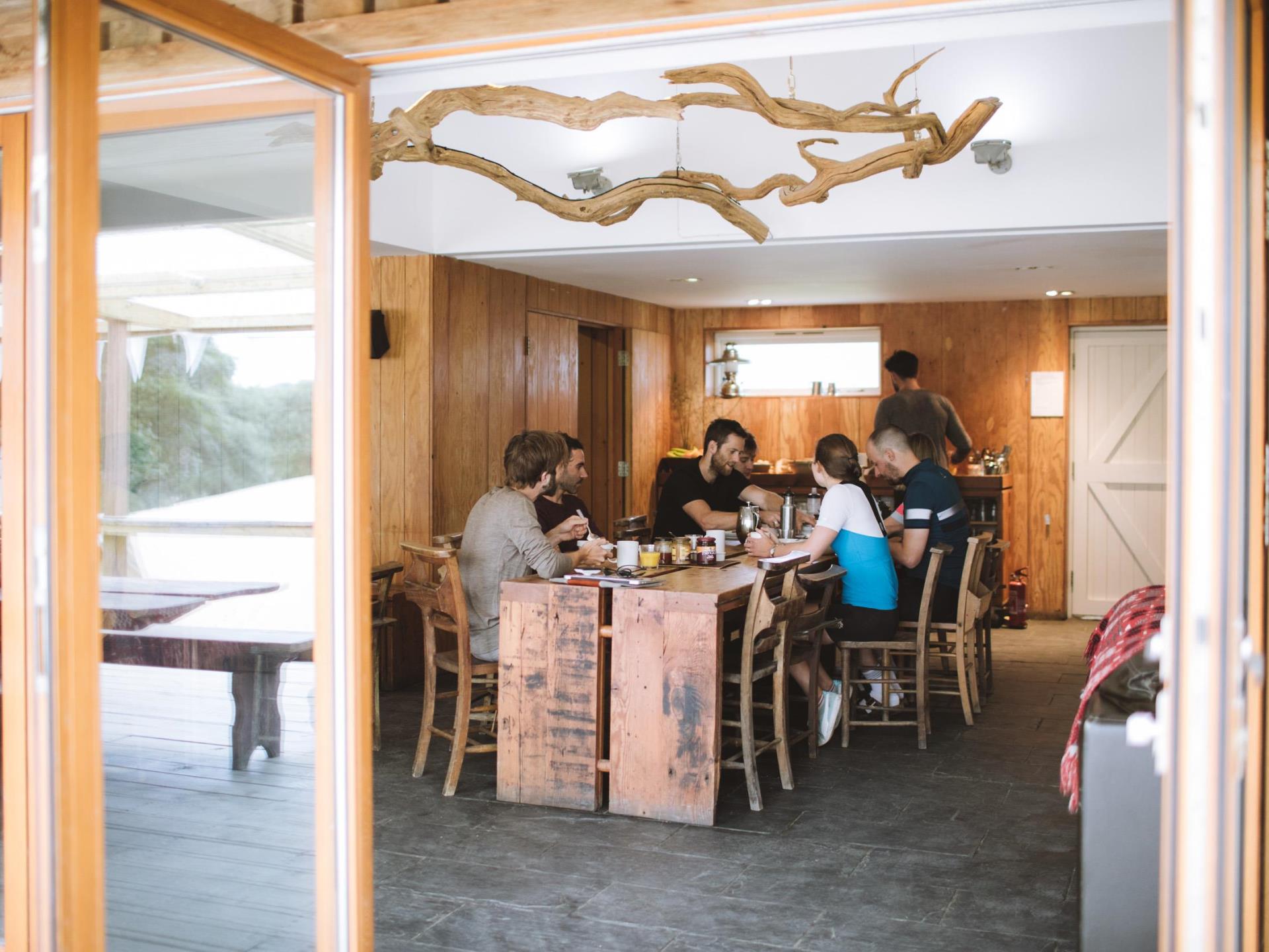 Breakfast at the lodge (photo: Finn Beales)