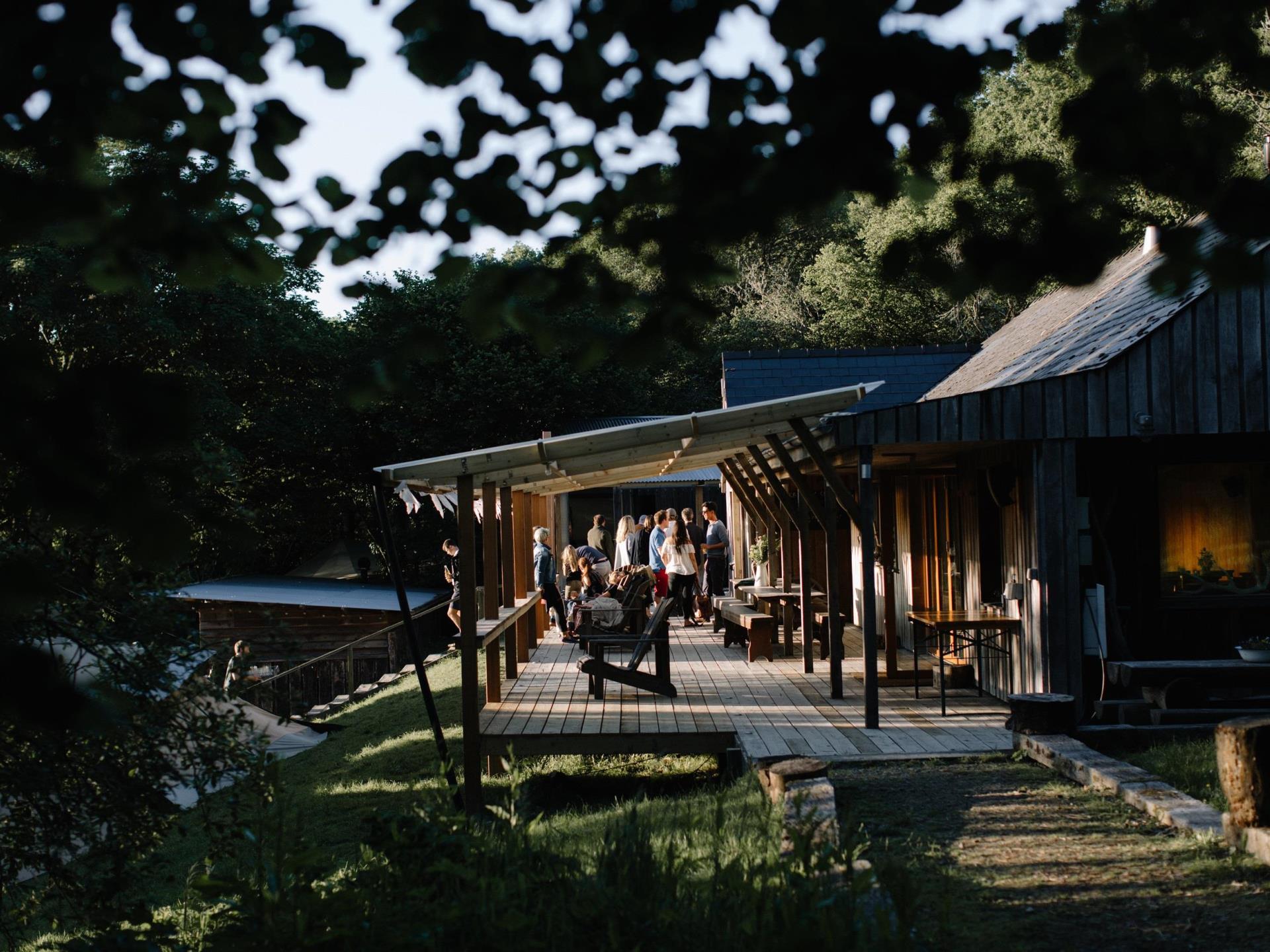 The lodge terrace (photo: Rebecca Goddard)