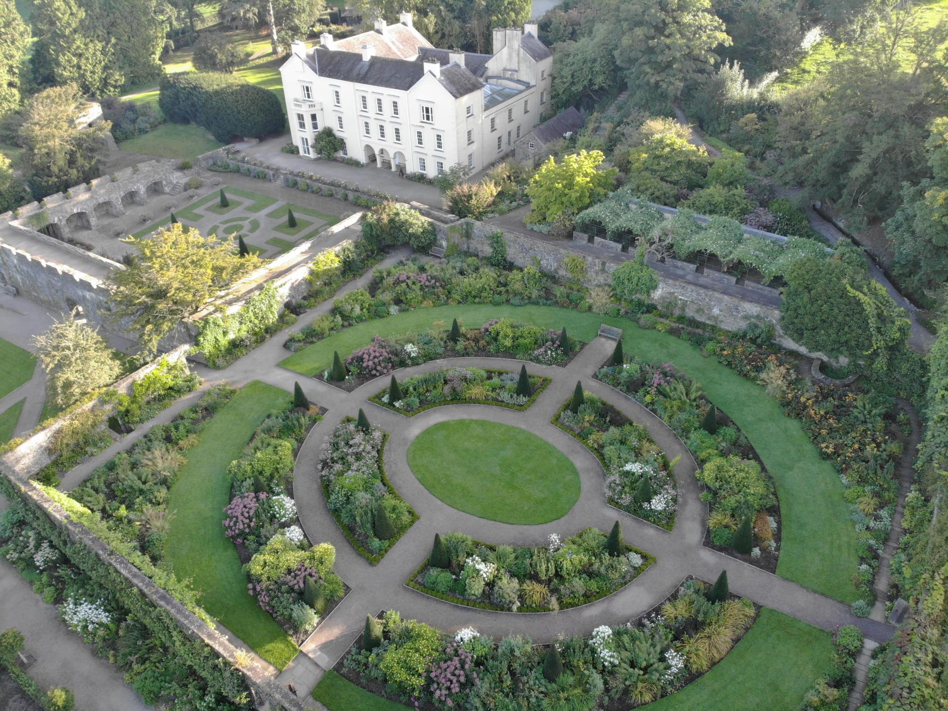 Aberglasney from above