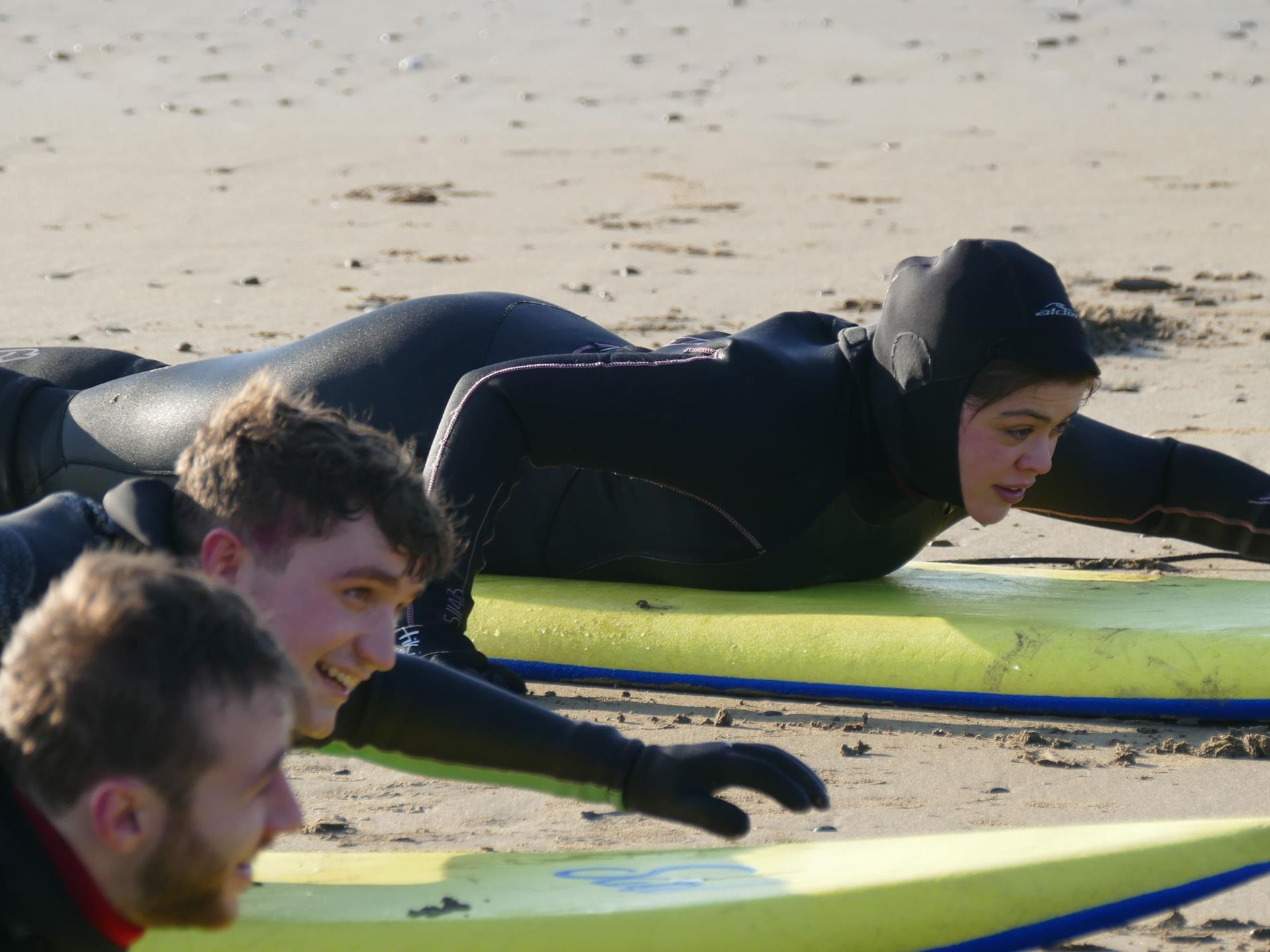Corporate surfing Pembrokeshire Coast