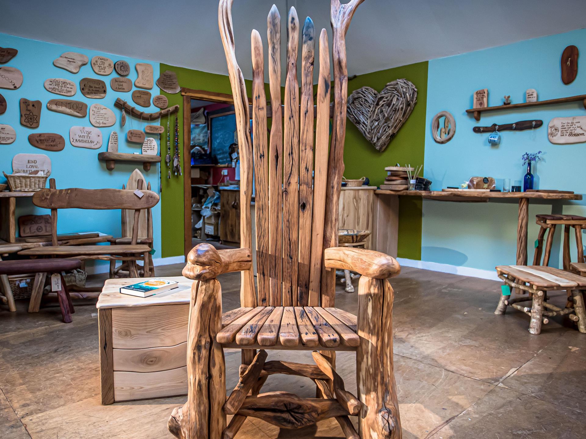 Natural Forest Furniture at Taran Eco Designs